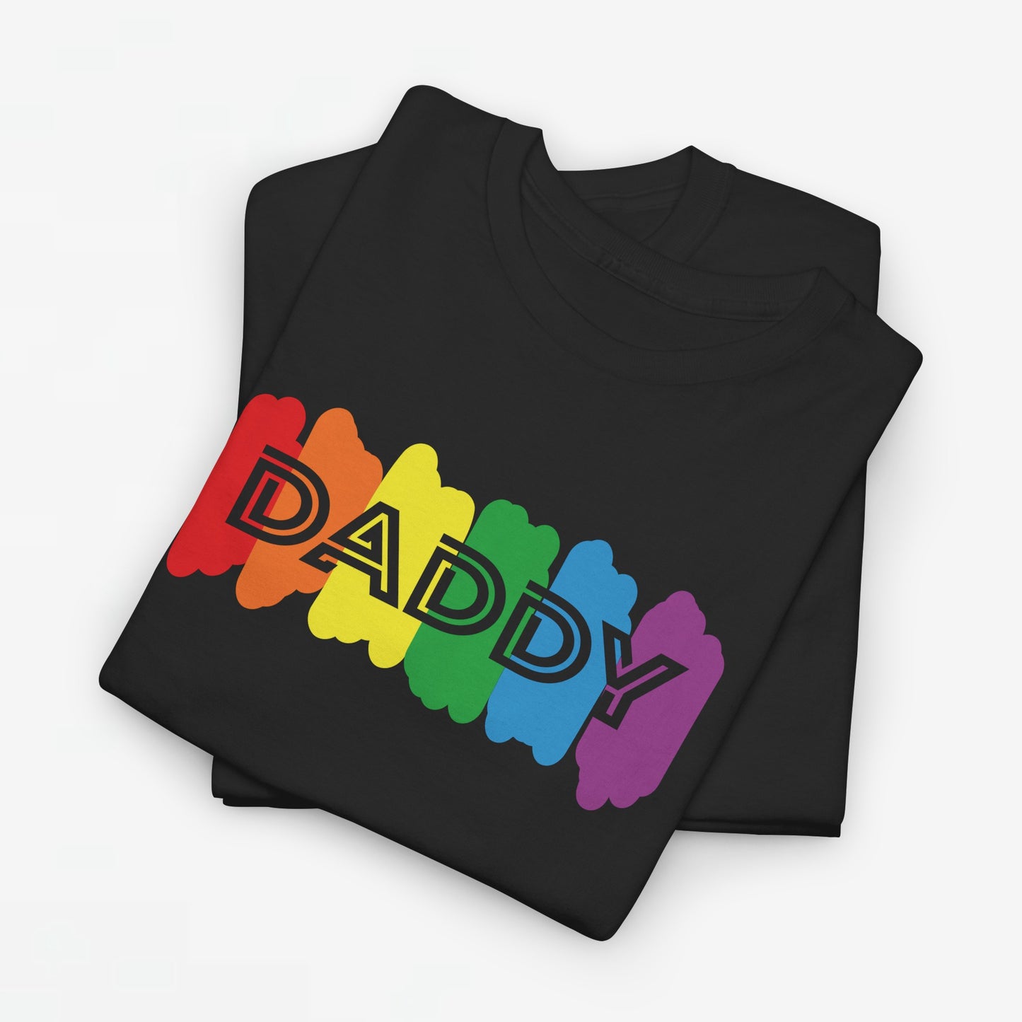 Gay Pride T-shirt - Regenboog Daddy - Oversized #64