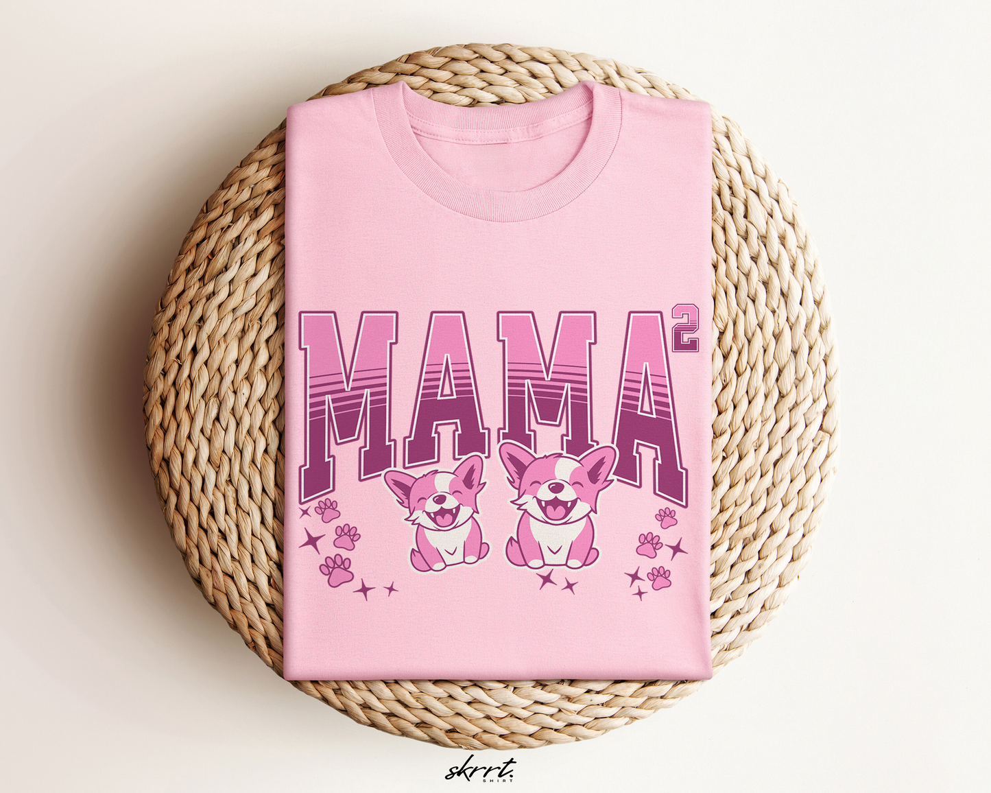 Moederdag Mama Cadeau - T-shirt - Mama van 2 - Oversized - #93