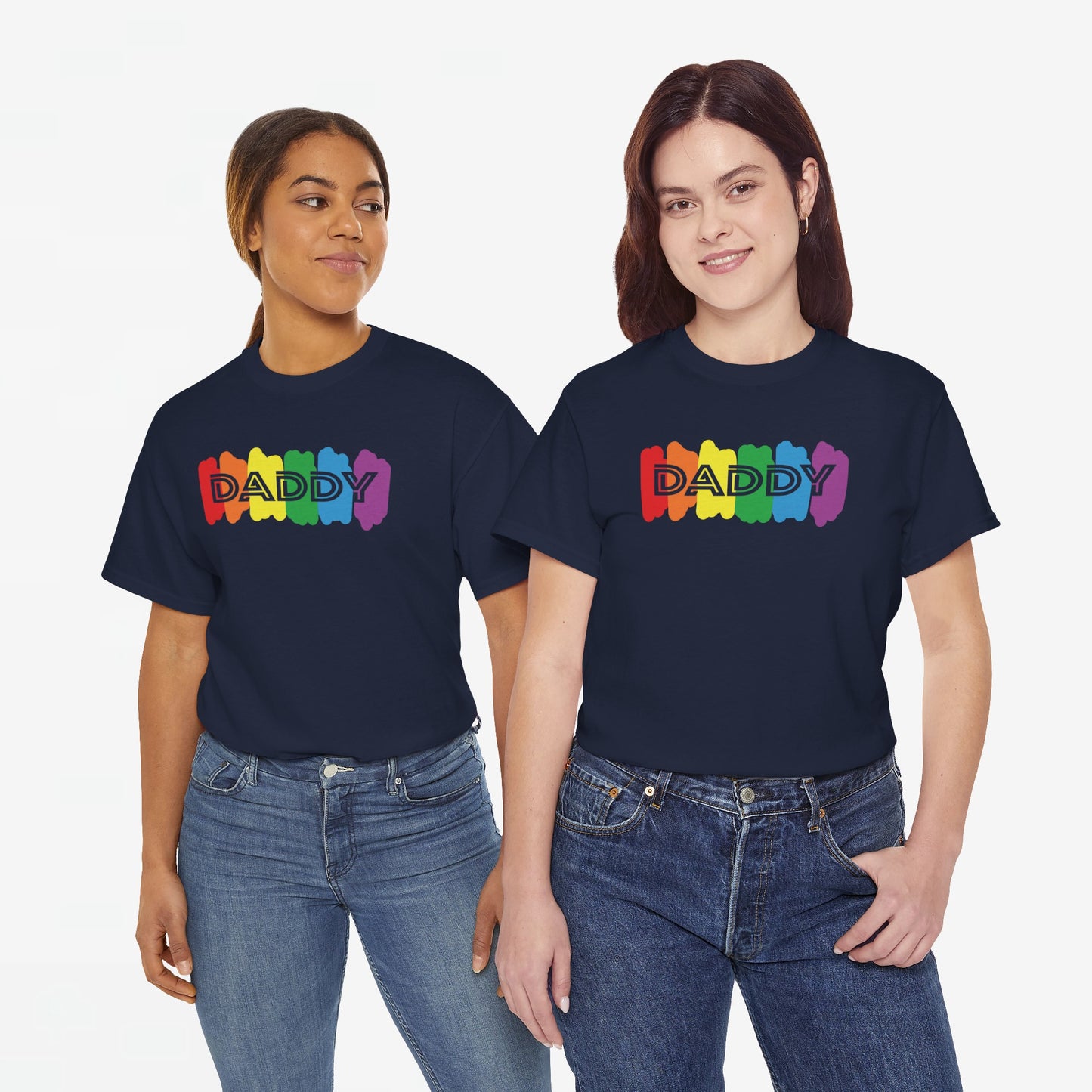 Gay Pride T-shirt - Regenboog Daddy - Oversized #64