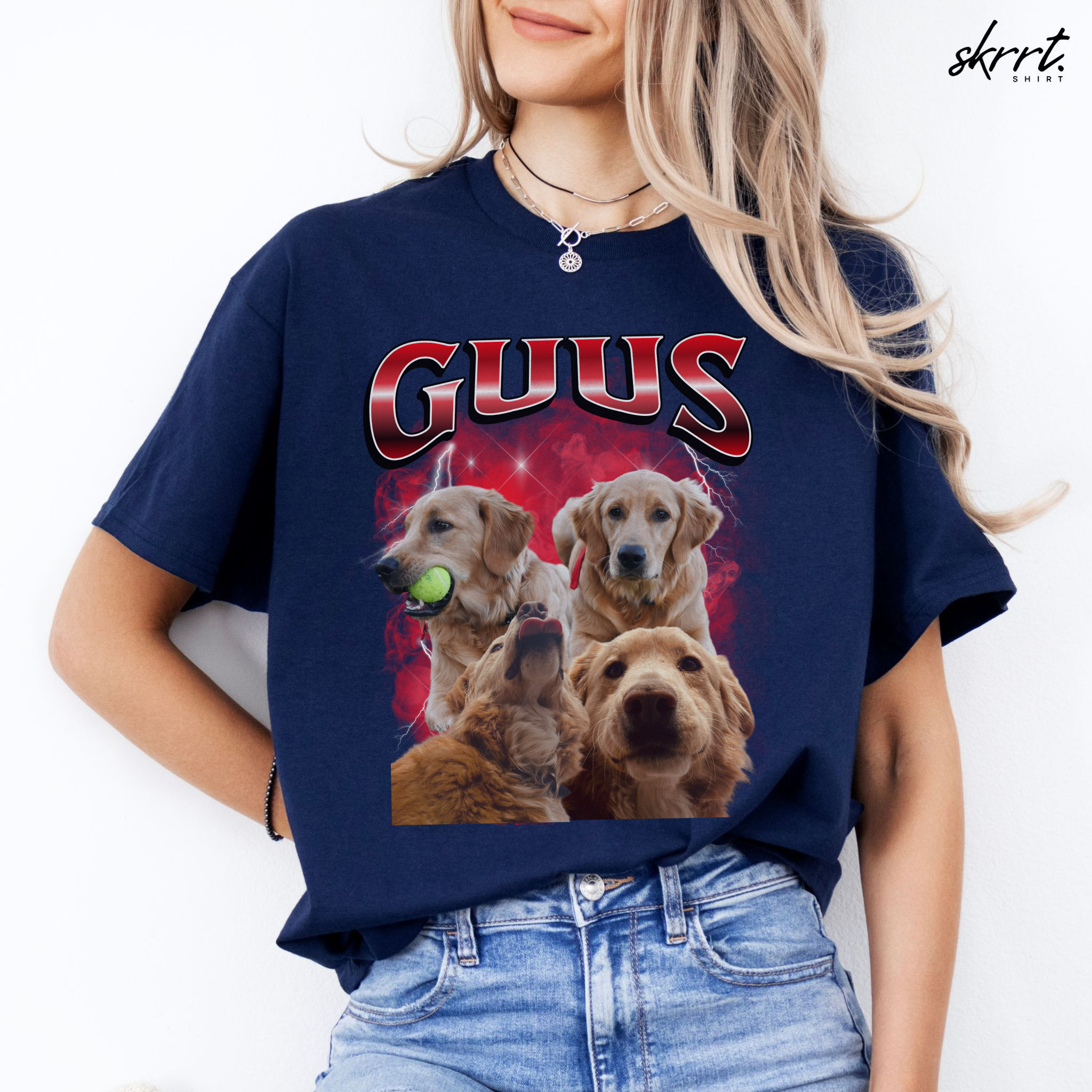 Gepersonaliseerde Cadeau - Huisdier Foto T-shirt - Bootleg Shirt