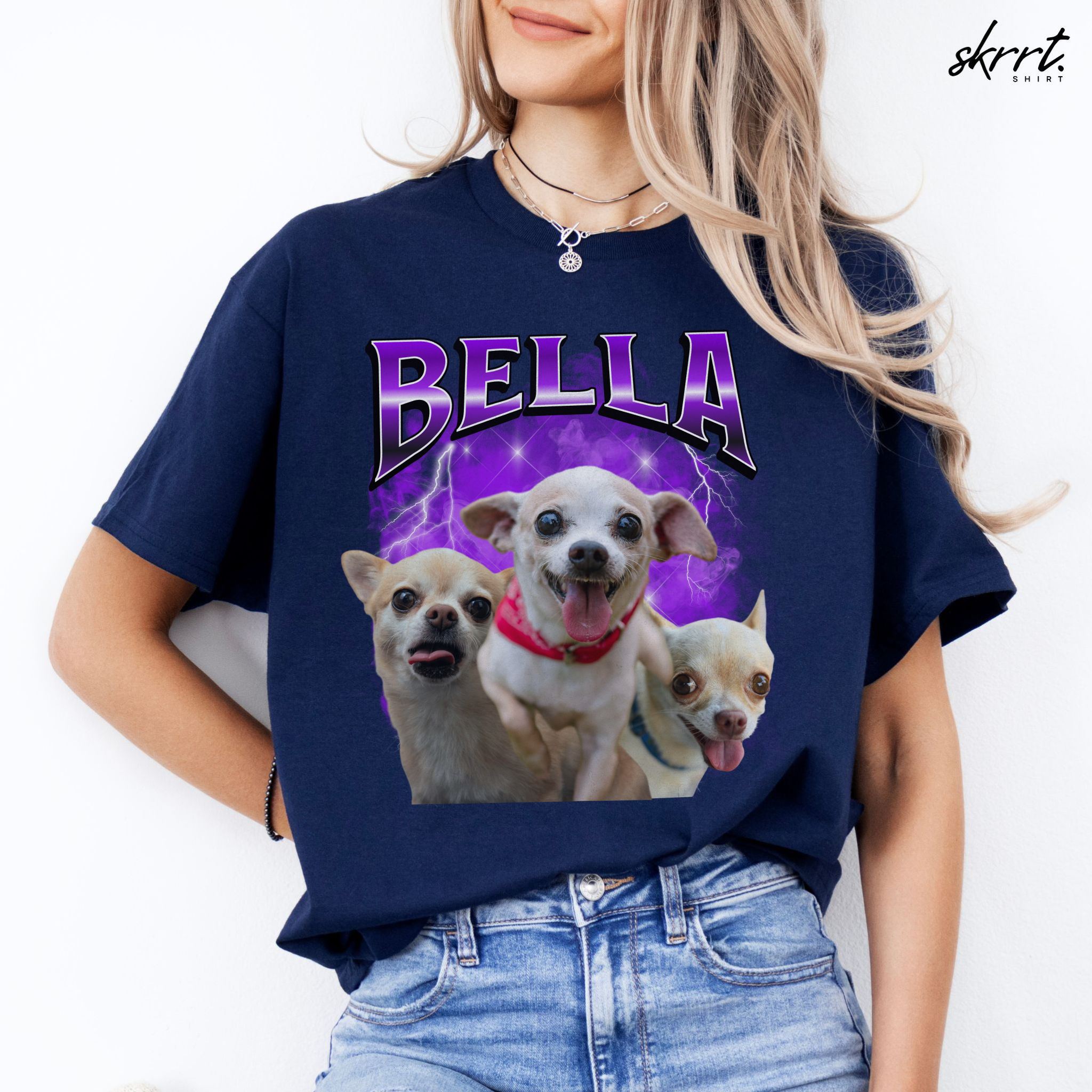 Gepersonaliseerde Cadeau - Huisdier Foto T-shirt - Bootleg Shirt