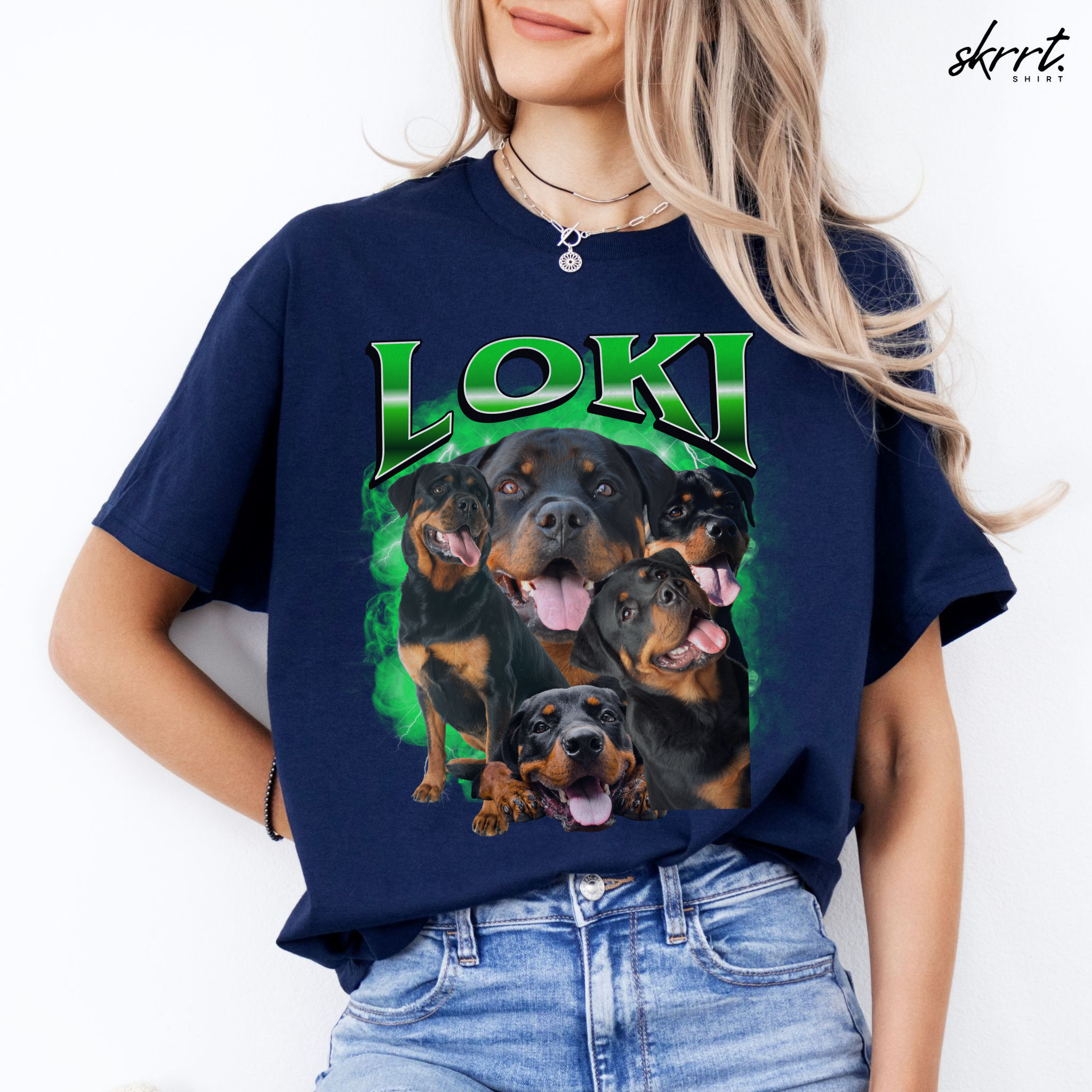 Gepersonaliseerde Cadeau - Huisdier Foto T-shirt - Bootleg Shirt