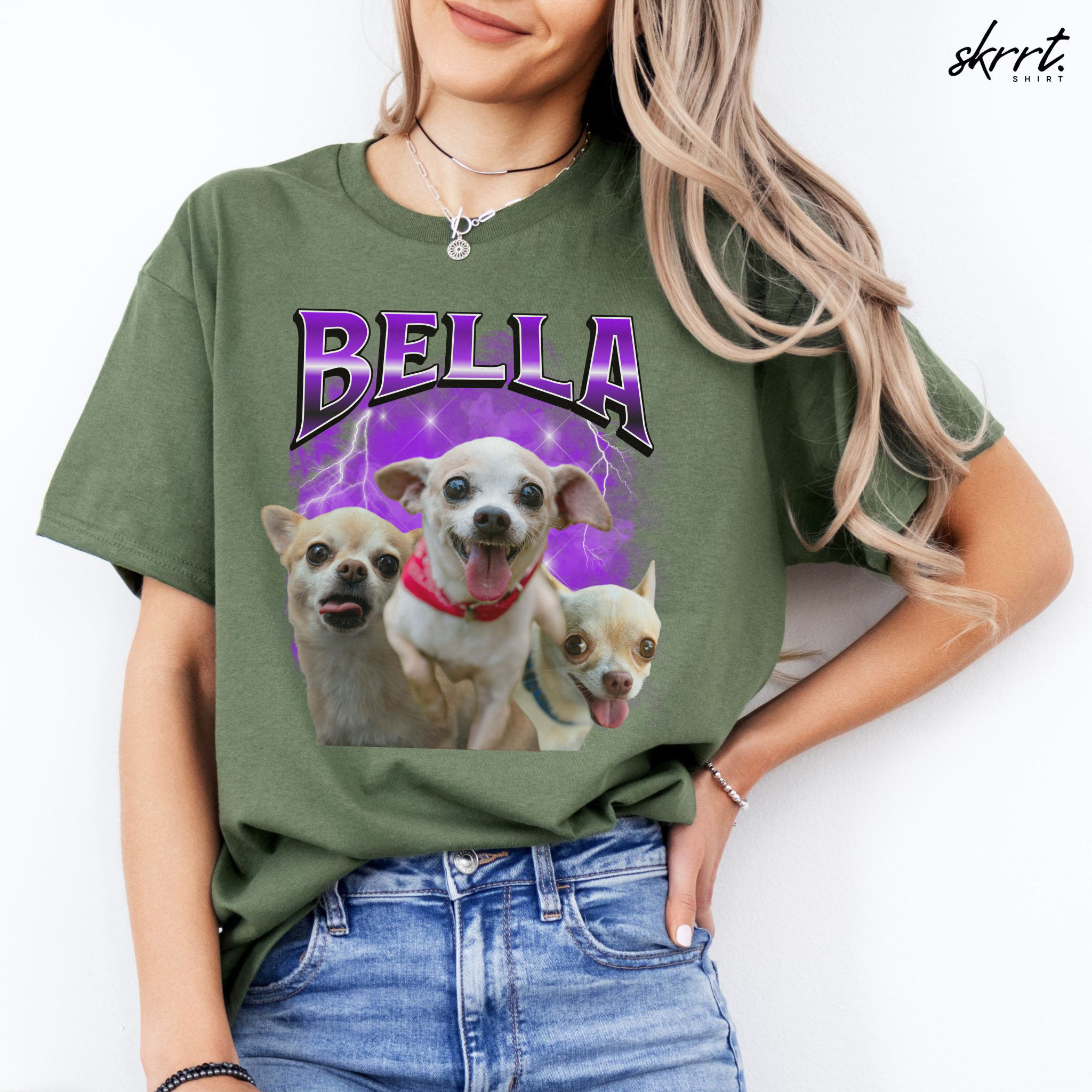 Gepersonaliseerde Cadeau - Huisdier Foto T-shirt - Bootleg Shirt