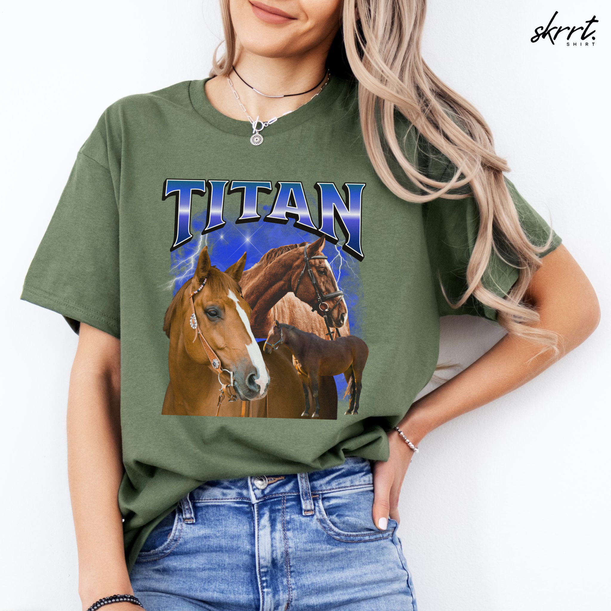 Gepersonaliseerde Cadeau - Dier Foto T-shirt - Bootleg Shirt