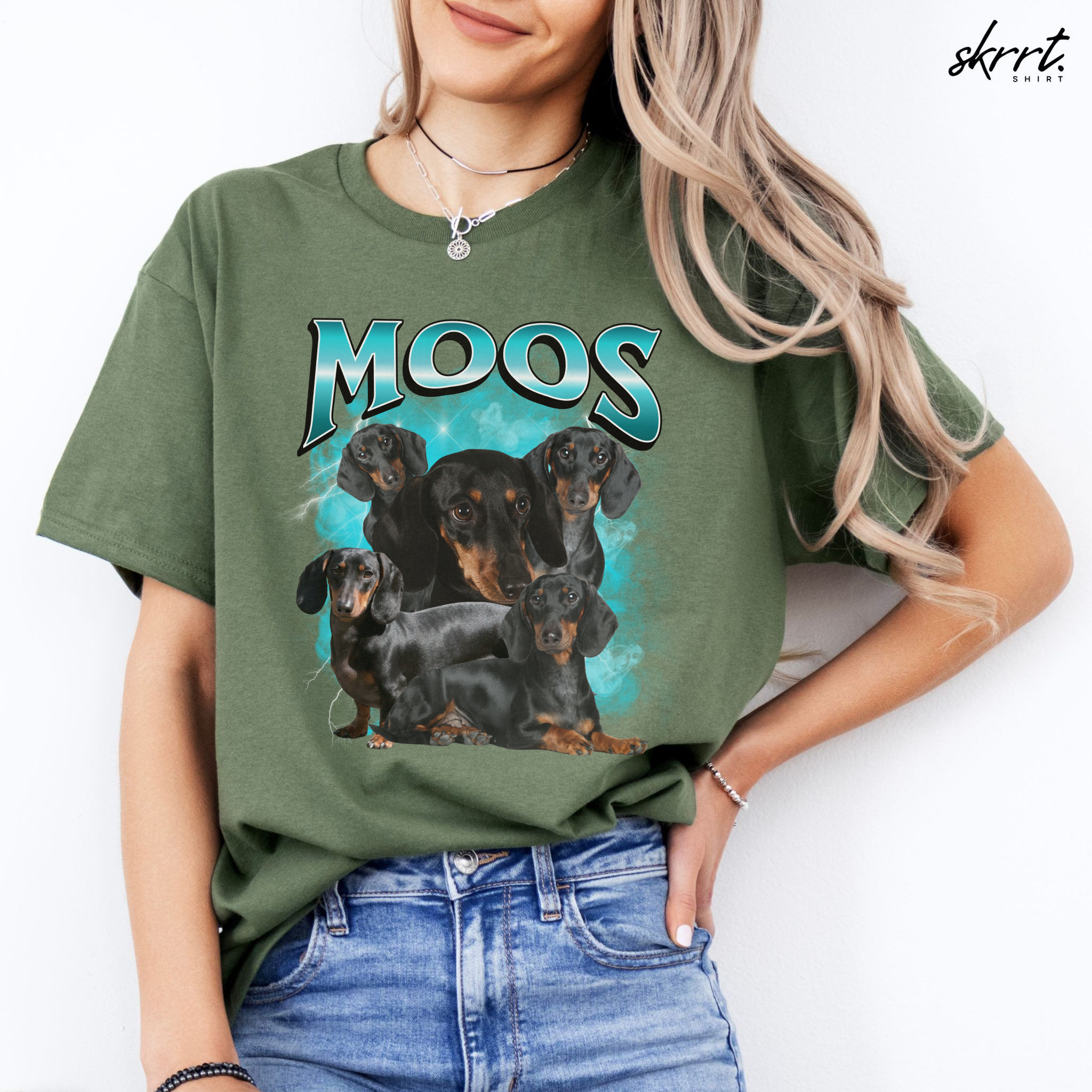 Gepersonaliseerde Cadeau - Huisdier Foto T-shirt - Bootleg Shirt