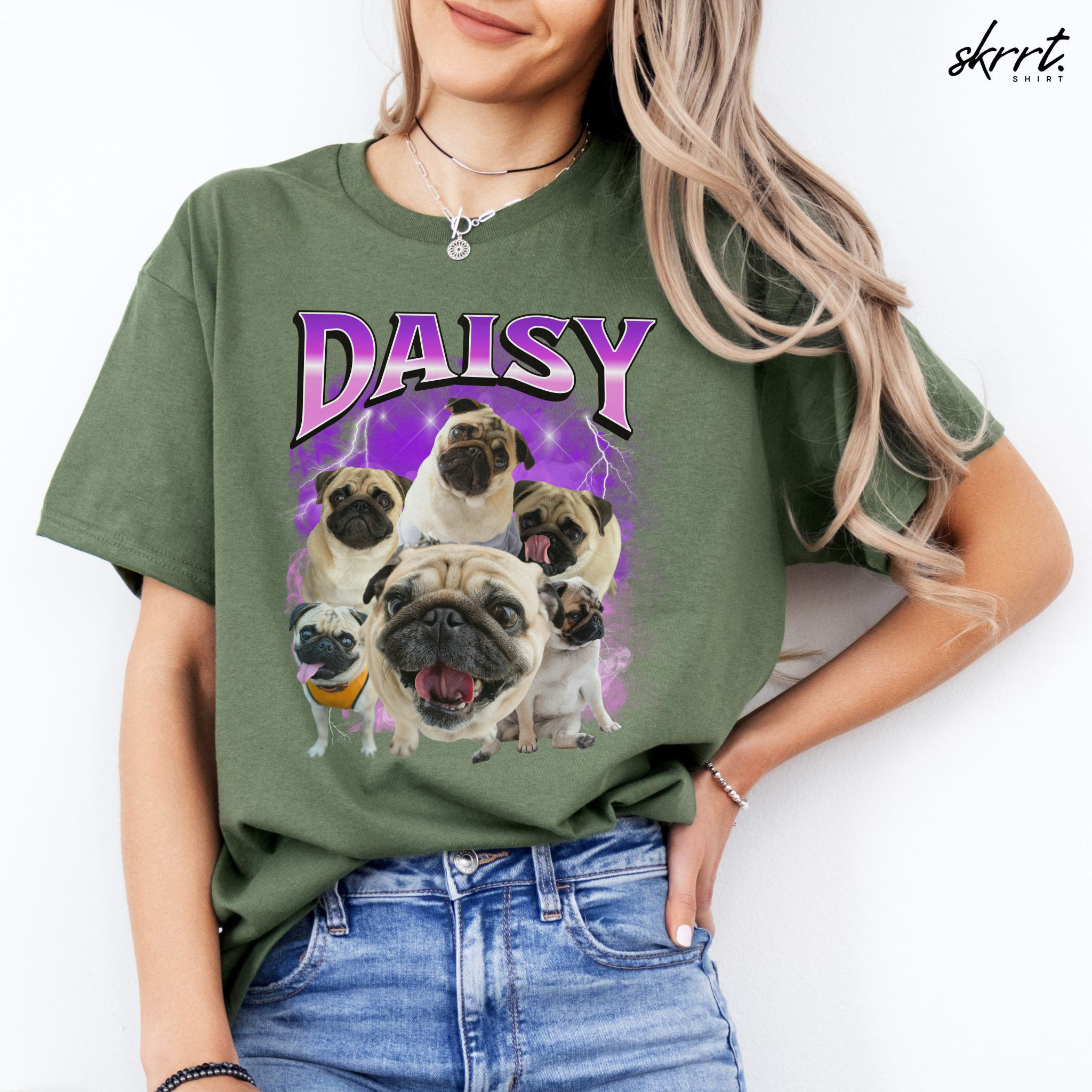 Gepersonaliseerde Cadeau - Huisdier Foto T-shirt - Bootleg Shirt