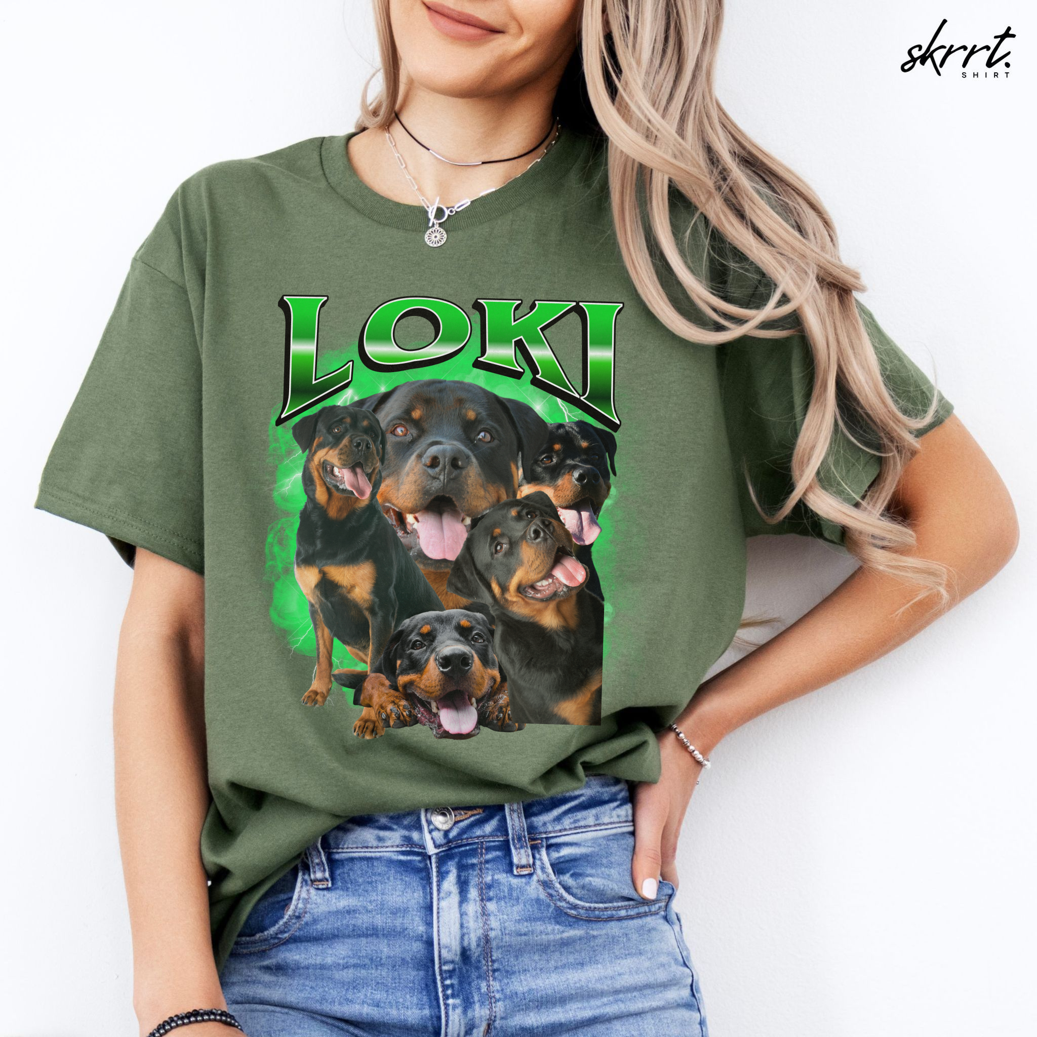 Gepersonaliseerde Cadeau - Huisdier Foto T-shirt - Bootleg Shirt