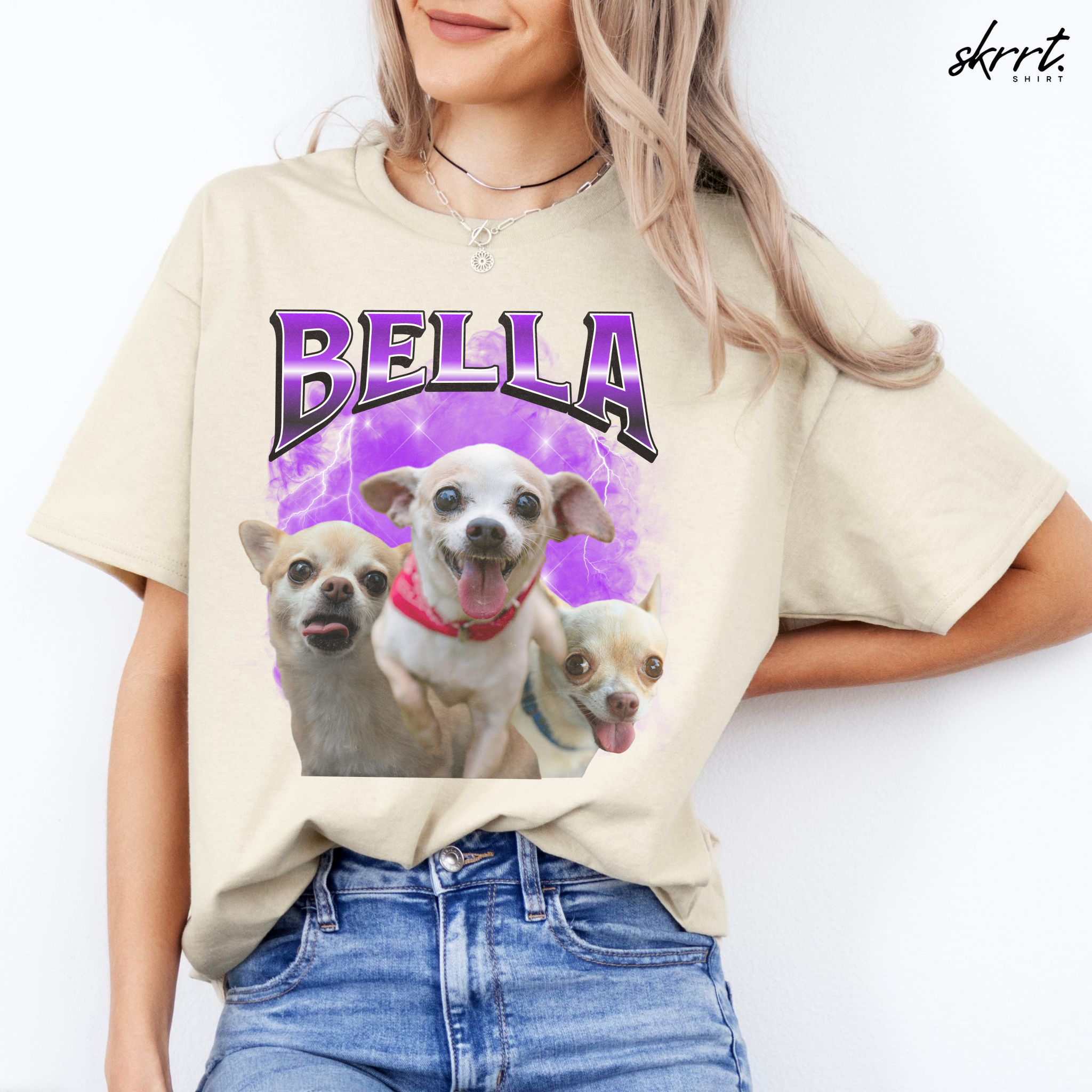 Gepersonaliseerde Cadeau - Huisdier Foto T-shirt - Bootleg Shirt