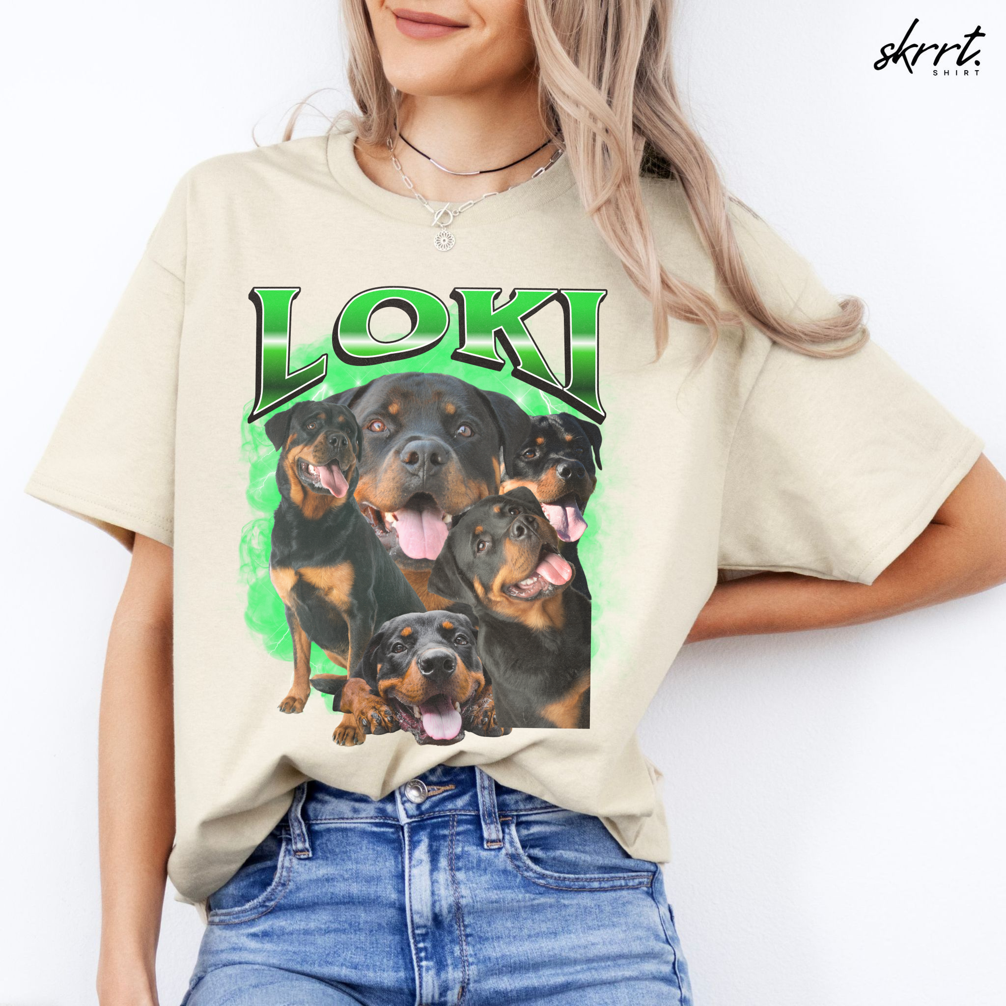 Gepersonaliseerde Cadeau - Huisdier Foto T-shirt - Bootleg Shirt