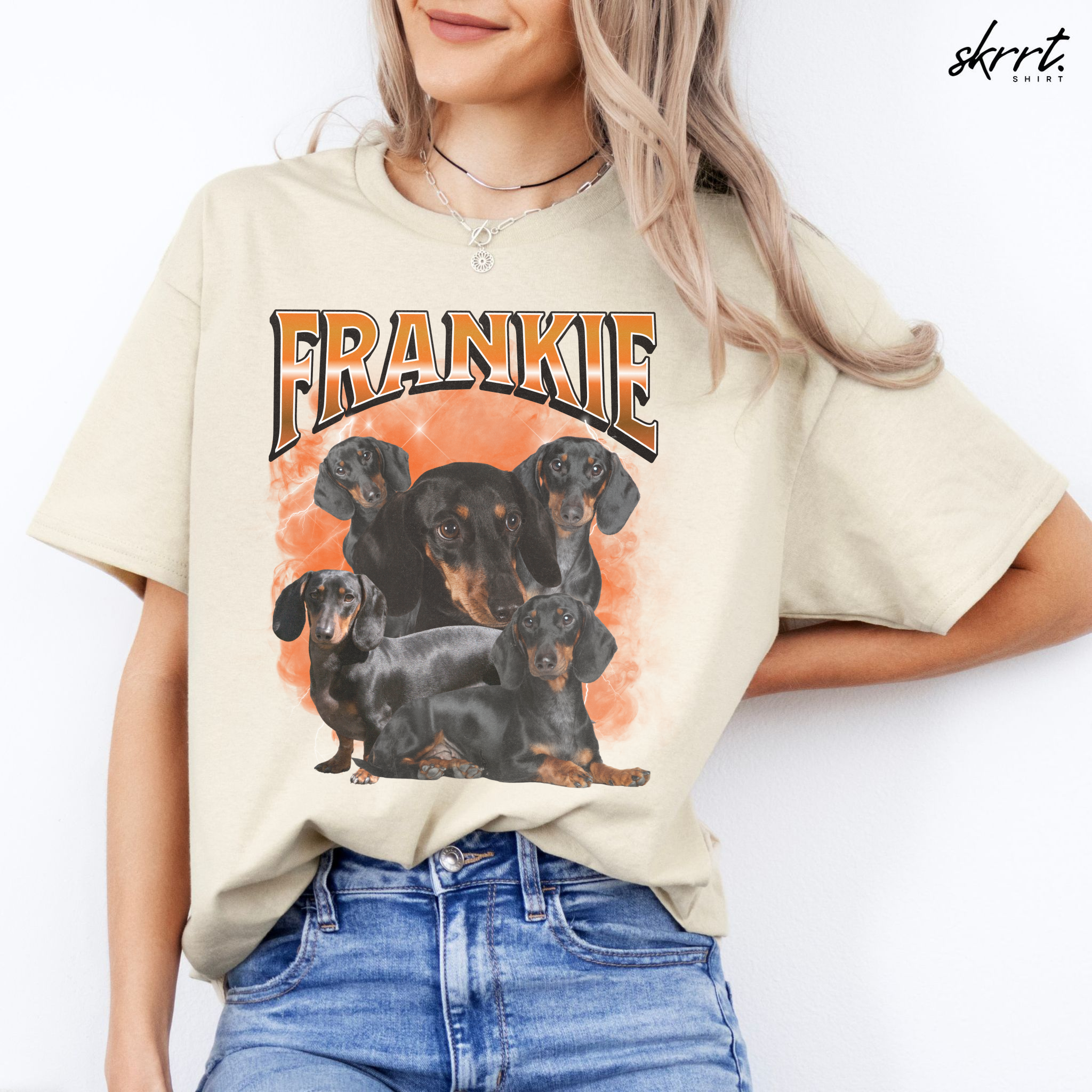 Gepersonaliseerde Cadeau - Huisdier Foto T-shirt - Bootleg Shirt