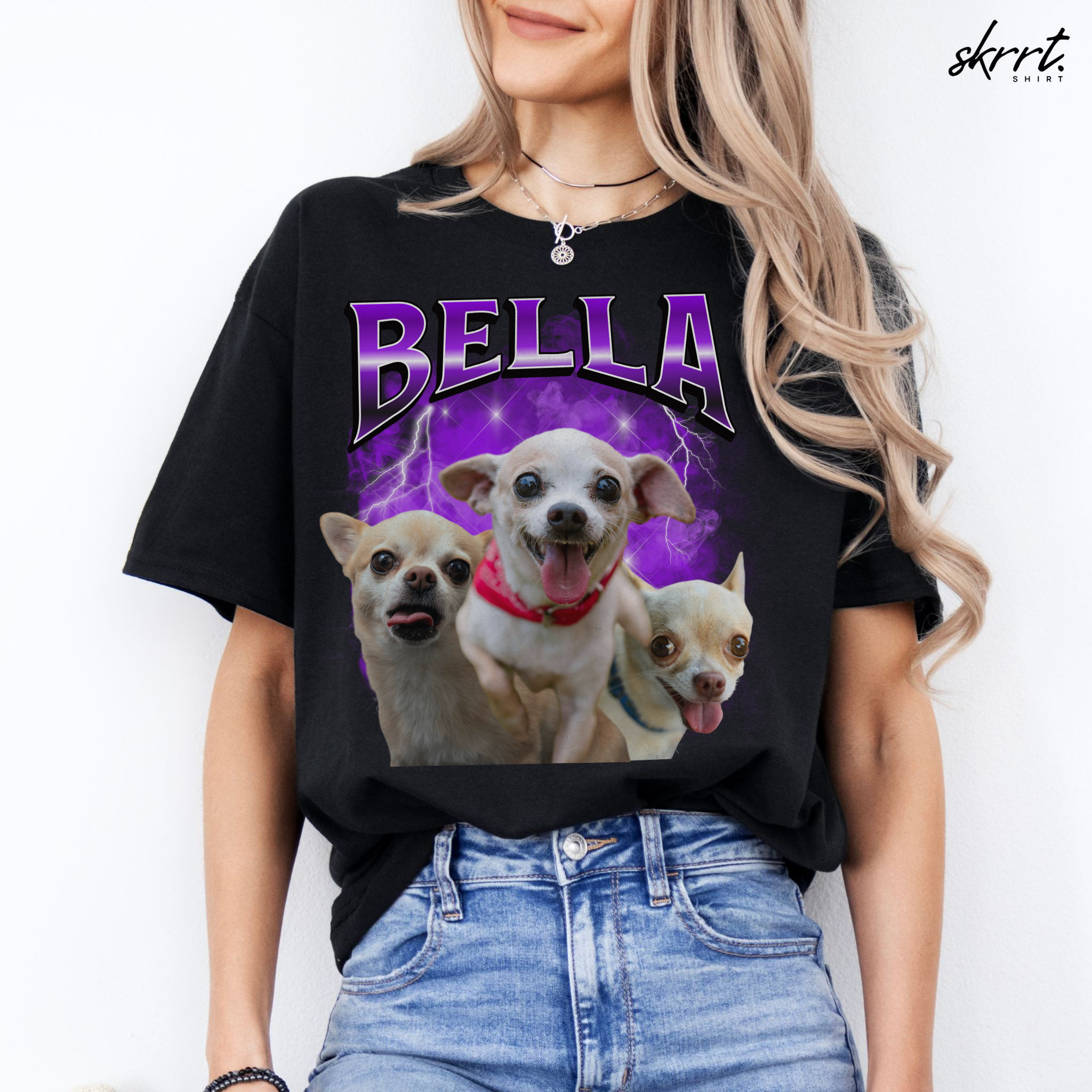 Gepersonaliseerde Cadeau - Huisdier Foto T-shirt - Bootleg Shirt