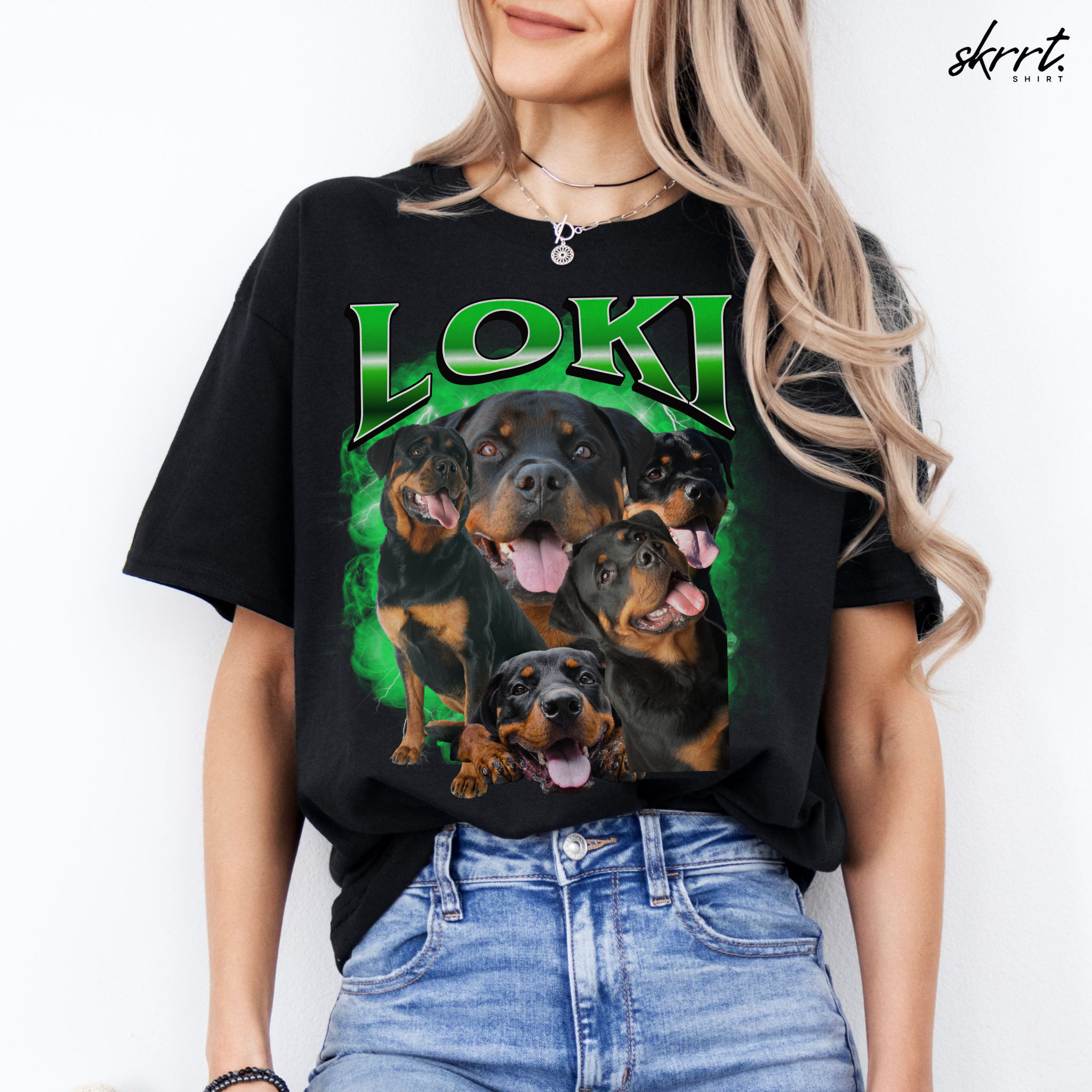 Gepersonaliseerde Cadeau - Huisdier Foto T-shirt - Bootleg Shirt