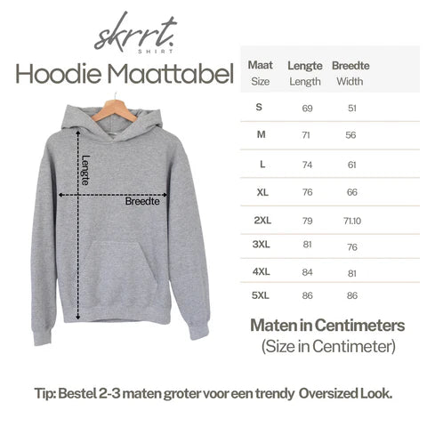 Maattabel - Hoodies