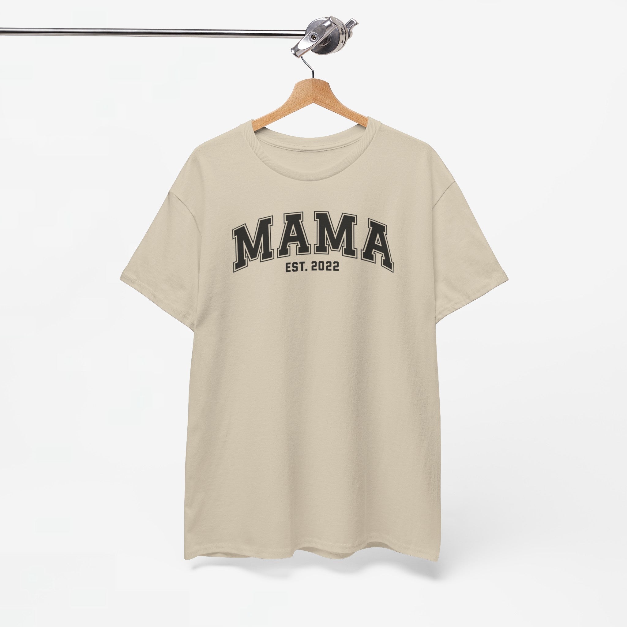 Gepersonaliseerde Moederdag Mama Cadeau - T-shirt - MAMA - EST [Jaar]