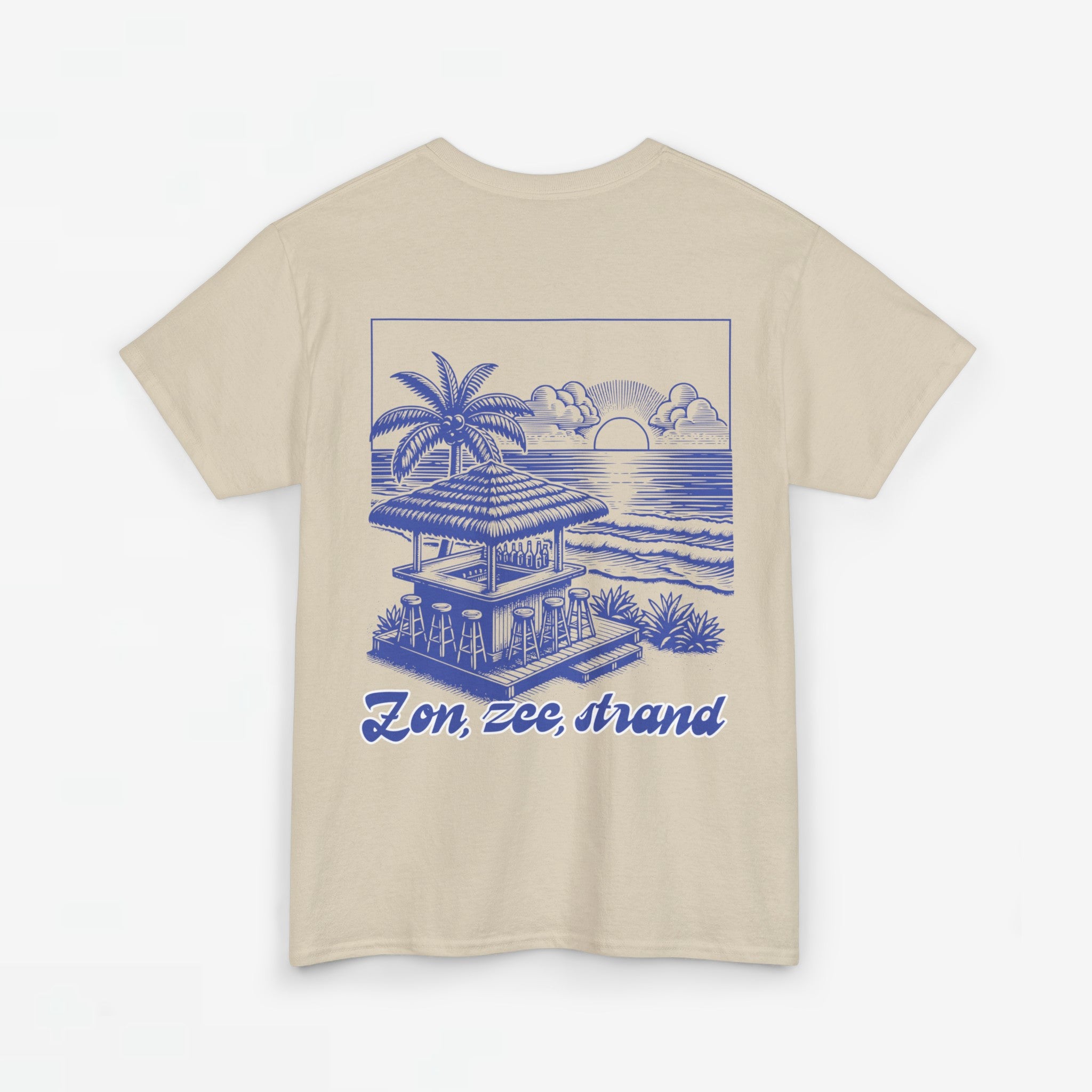 Zomer T-shirt voor Dames - Skrrtshirt Zomervakantie Oversized Tee #5- Zon, Zee, Strand