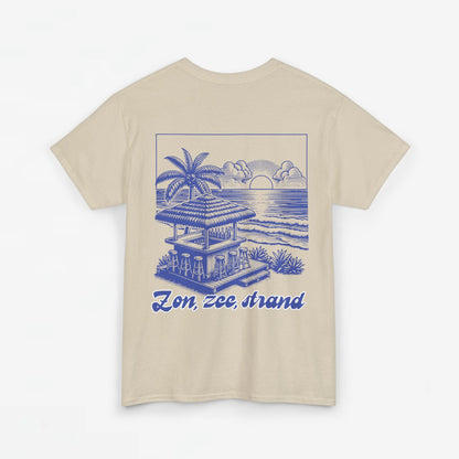 Zomer T-shirt voor Dames - Skrrtshirt Zomervakantie Oversized Tee #5- Zon, Zee, Strand