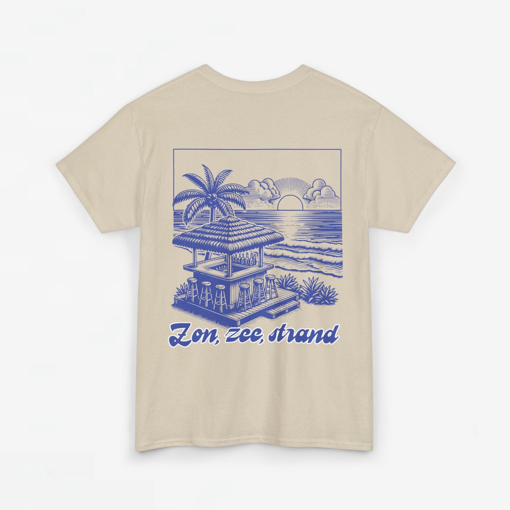 Zomer T-shirt voor Heren - Skrrtshirt Zomervakantie Oversized Tee #5- Zon, Zee, Strand