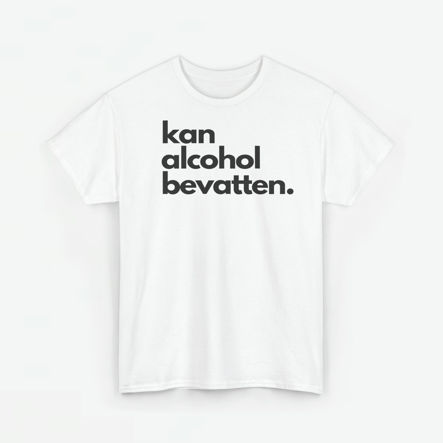 Kan Alcohol Bevatten | Front Print | Koningsdag T-shirt | Oversized