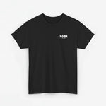 Zwart t-shirt voor mama met kleine borstprint en EST-tekst