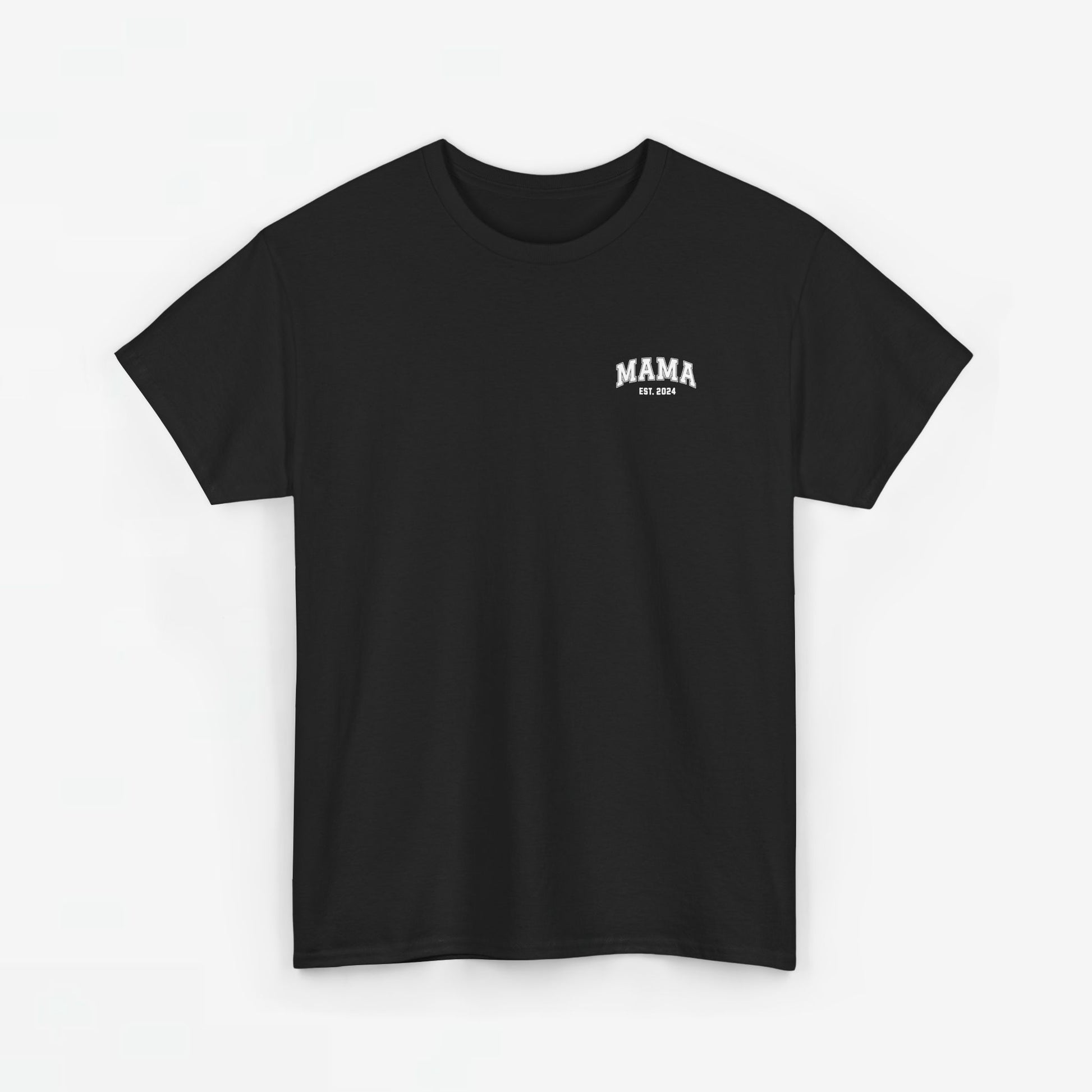 Personalized Mother's Day Mom Gift - T-shirt - MAMA small print - EST [Year] 
