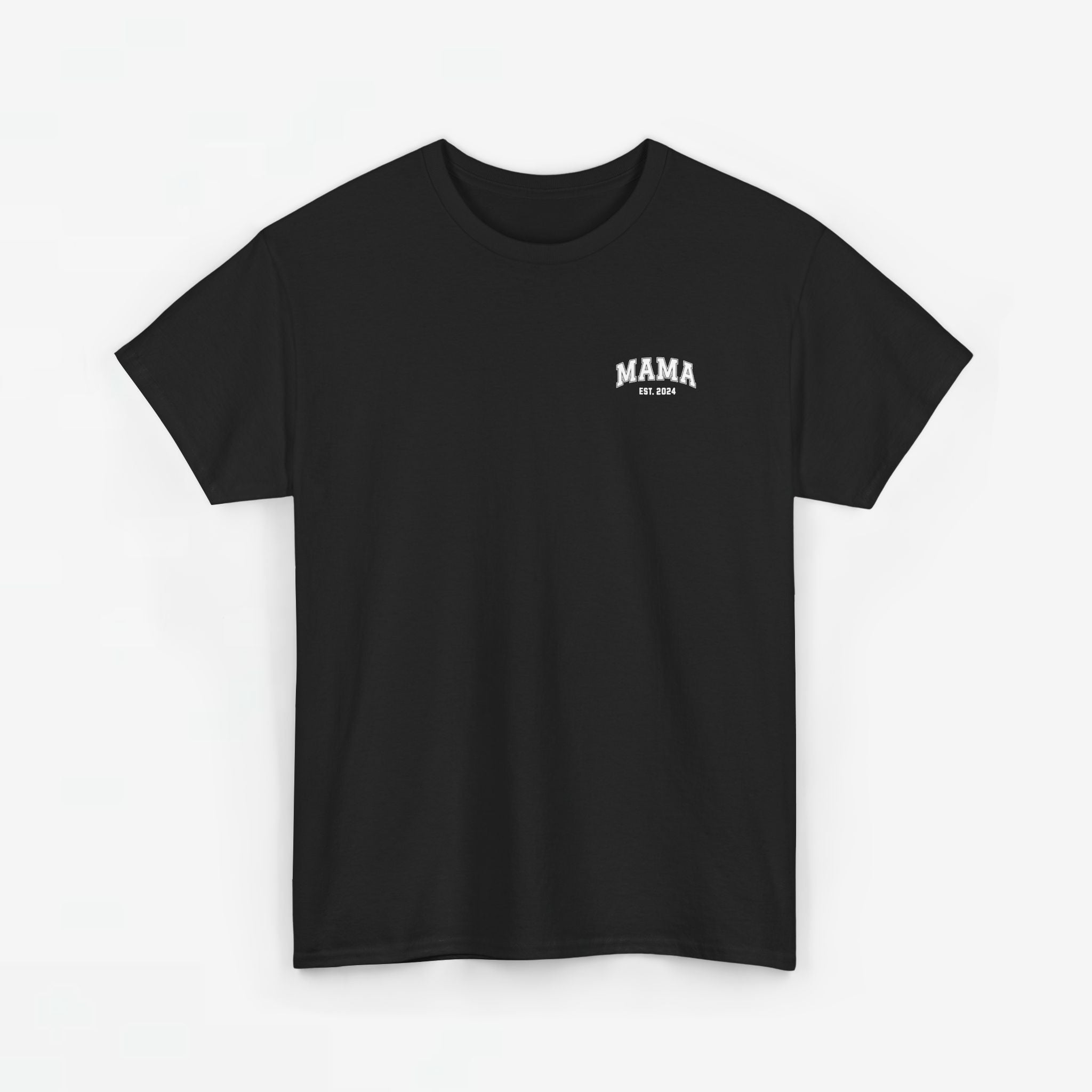 Gepersonaliseerde Moederdag Mama Cadeau - T-shirt - MAMA kleine print - EST [Jaar]