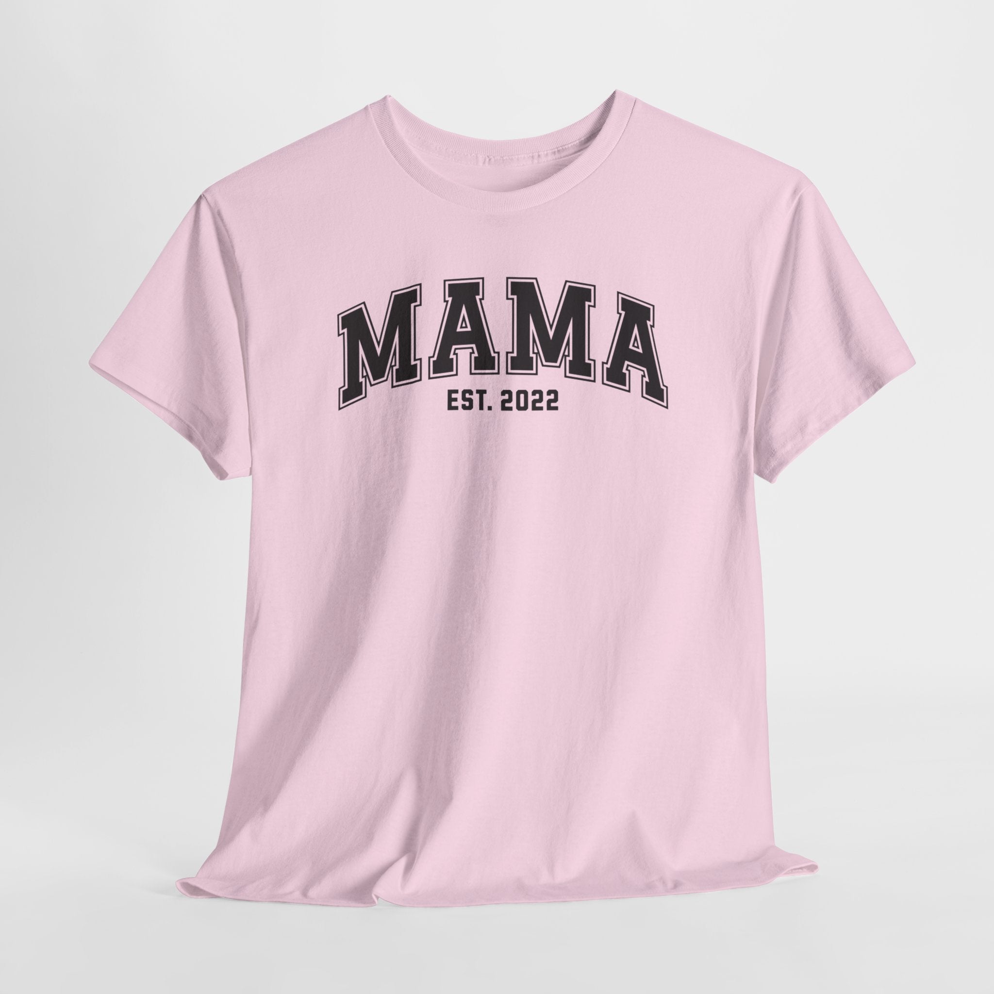 Gepersonaliseerde Moederdag Mama Cadeau - T-shirt - MAMA - EST [Jaar]