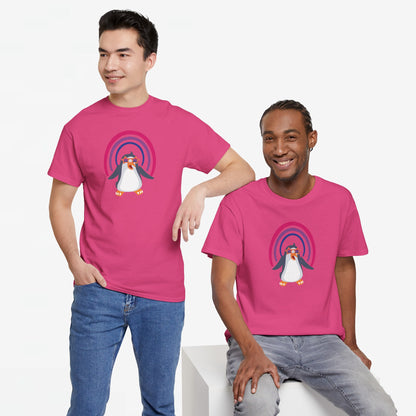 Gay Pride T-shirt - Bi Penguin - Oversized #59
