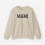 Beige sweater met 'MAMI' op de borst