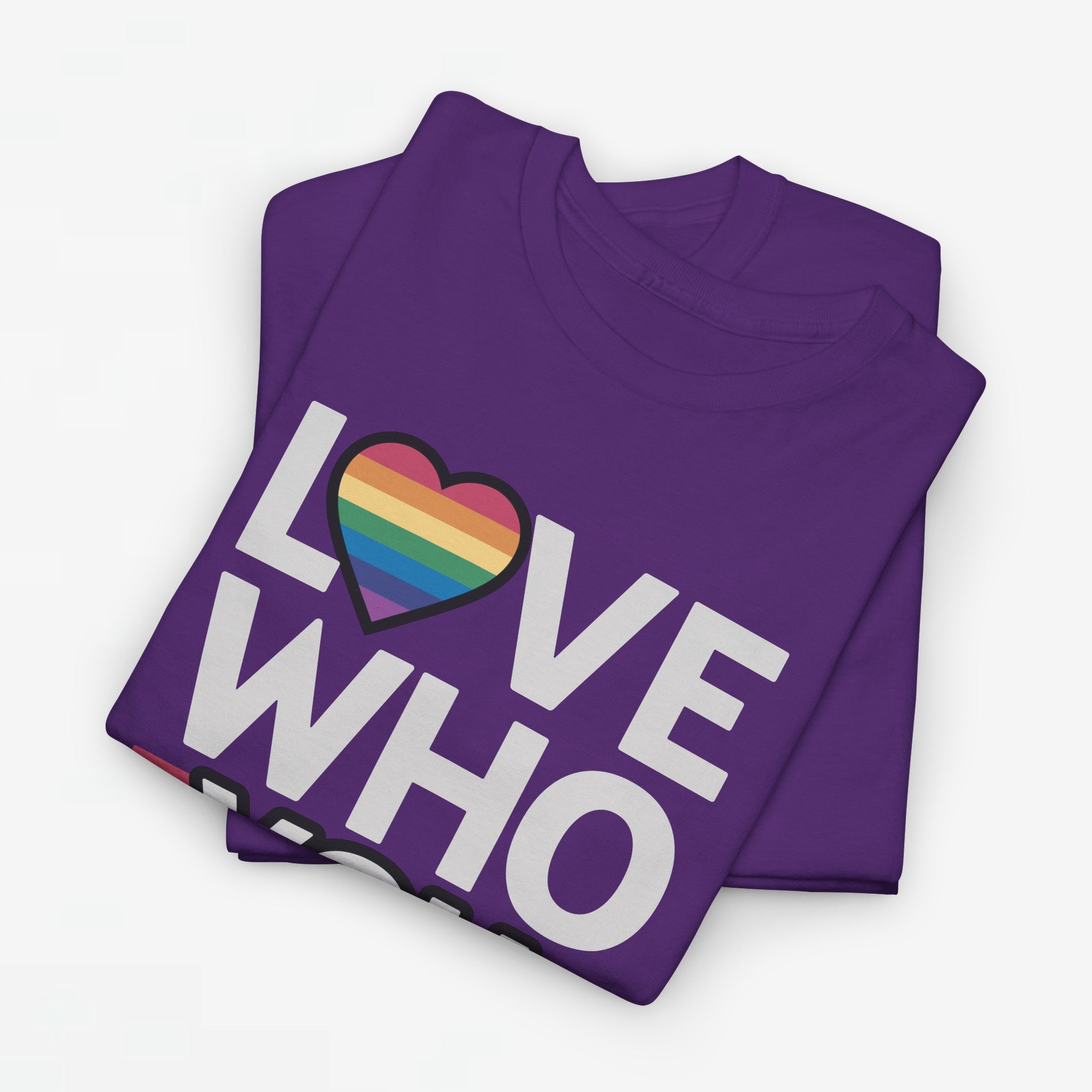 Gay Pride T-shirt - Love Who You Want - Oversized #52