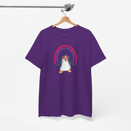 Gay Pride T-shirt - Bi Penguin - Oversized #59