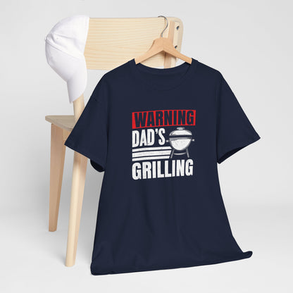 Vaderdag Papa Cadeau - T-shirt - Warning, Dad's Grilling - Oversized #25