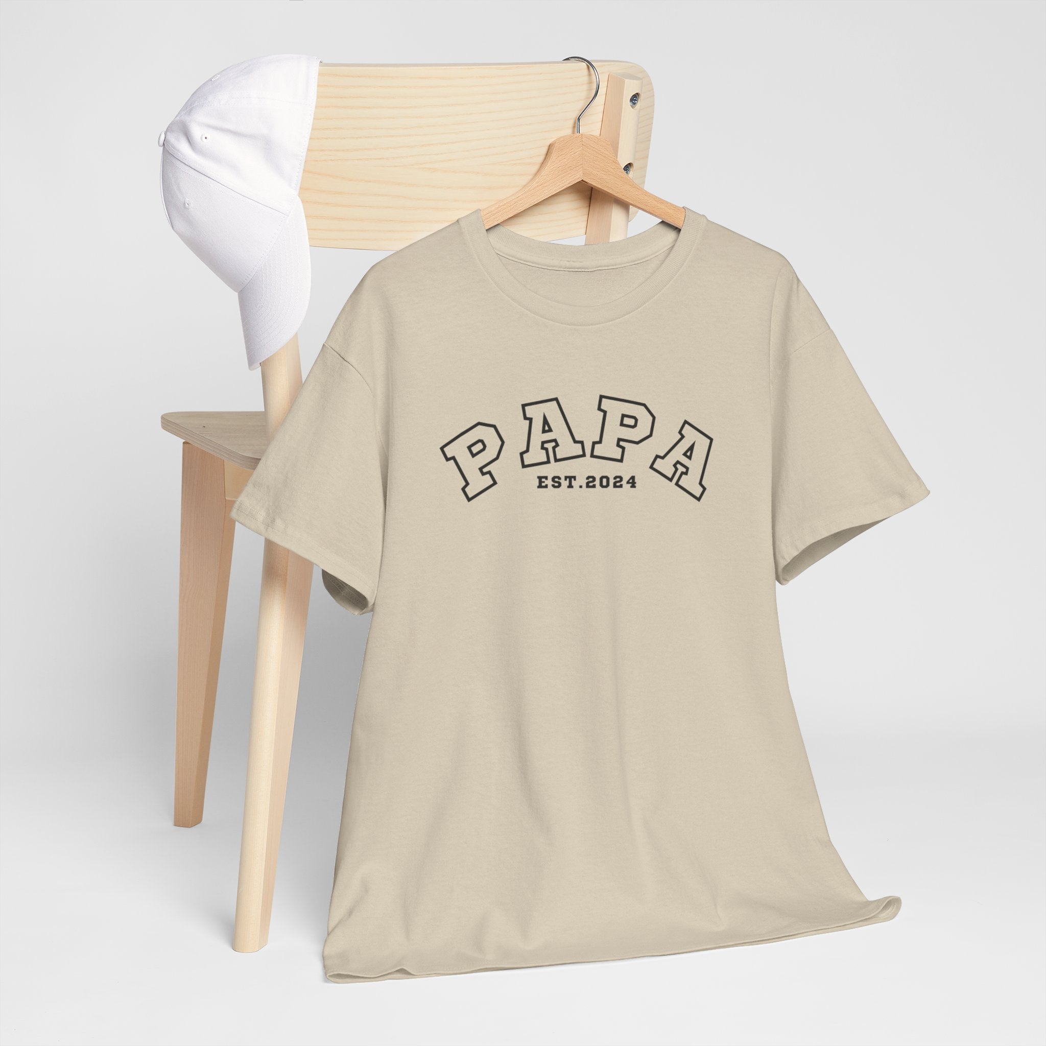 Gepersonaliseerde Vaderdag Papa Cadeau - T-shirt - Papa - EST [Jaar]