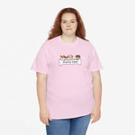 Roze oversized T-shirt met ronde hals en borstprint 'Honden Mama' met hondenfiguren