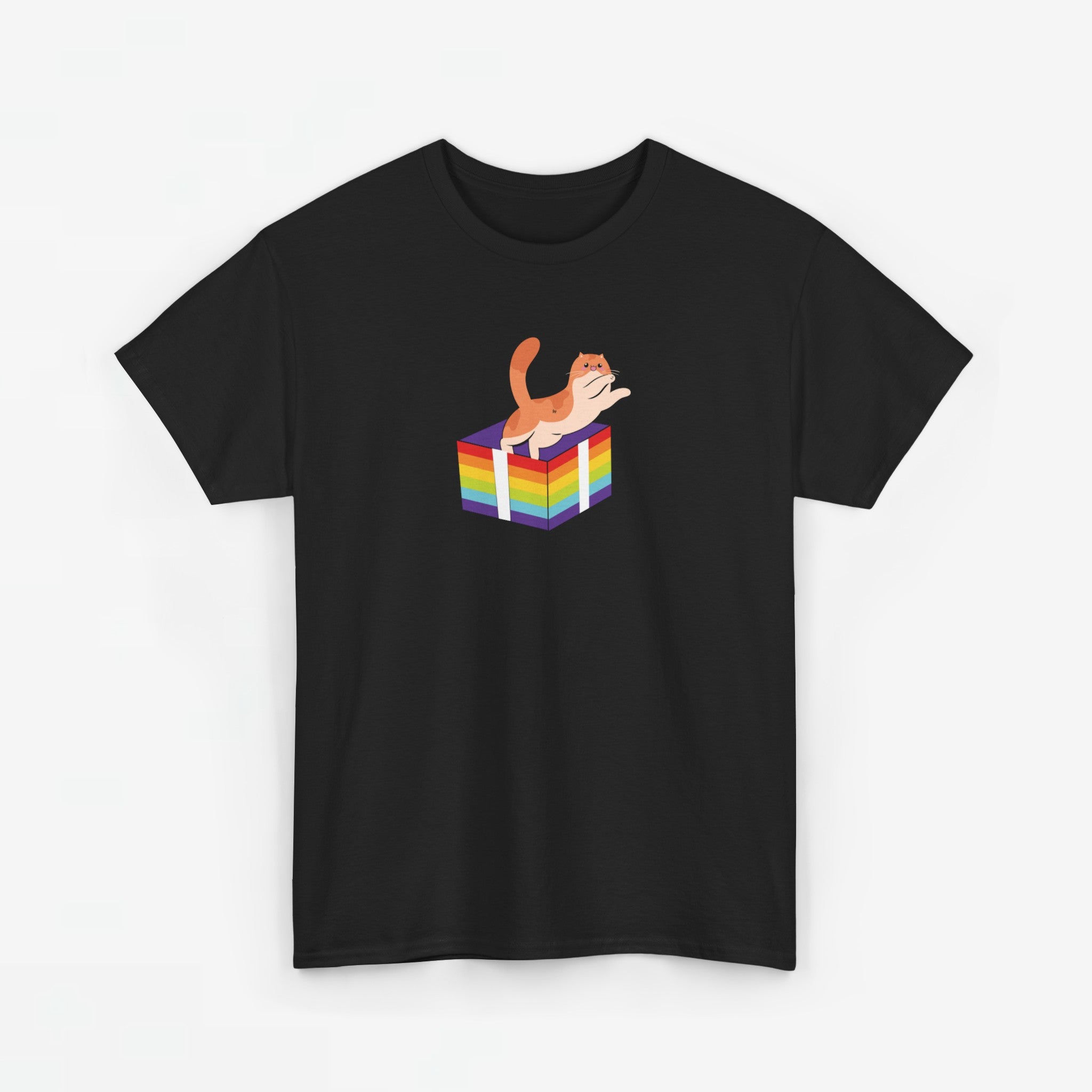 Gay Pride T-shirt - Kat Regenboog - Oversized #57