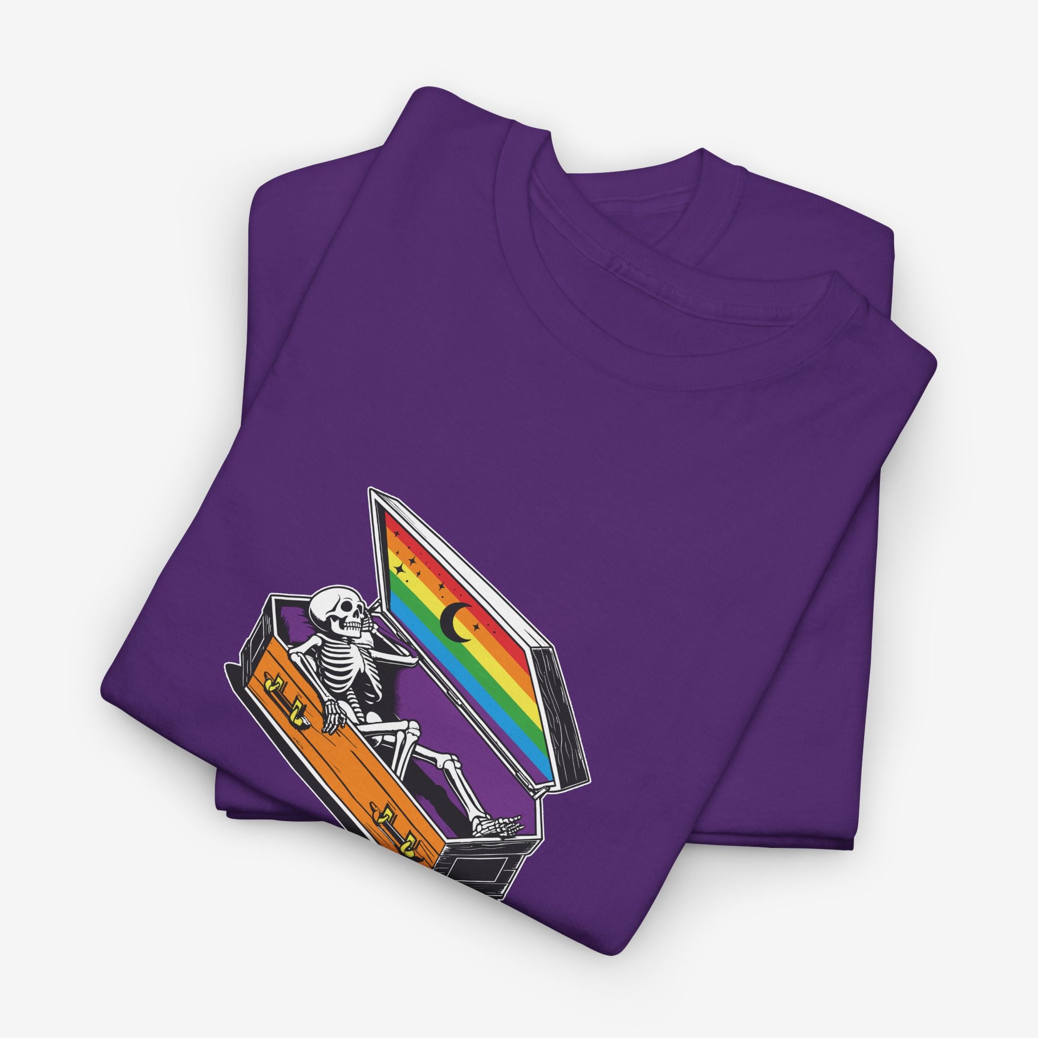 Gay Pride T-shirt - Skeleton Coffin | SkrrtShirt