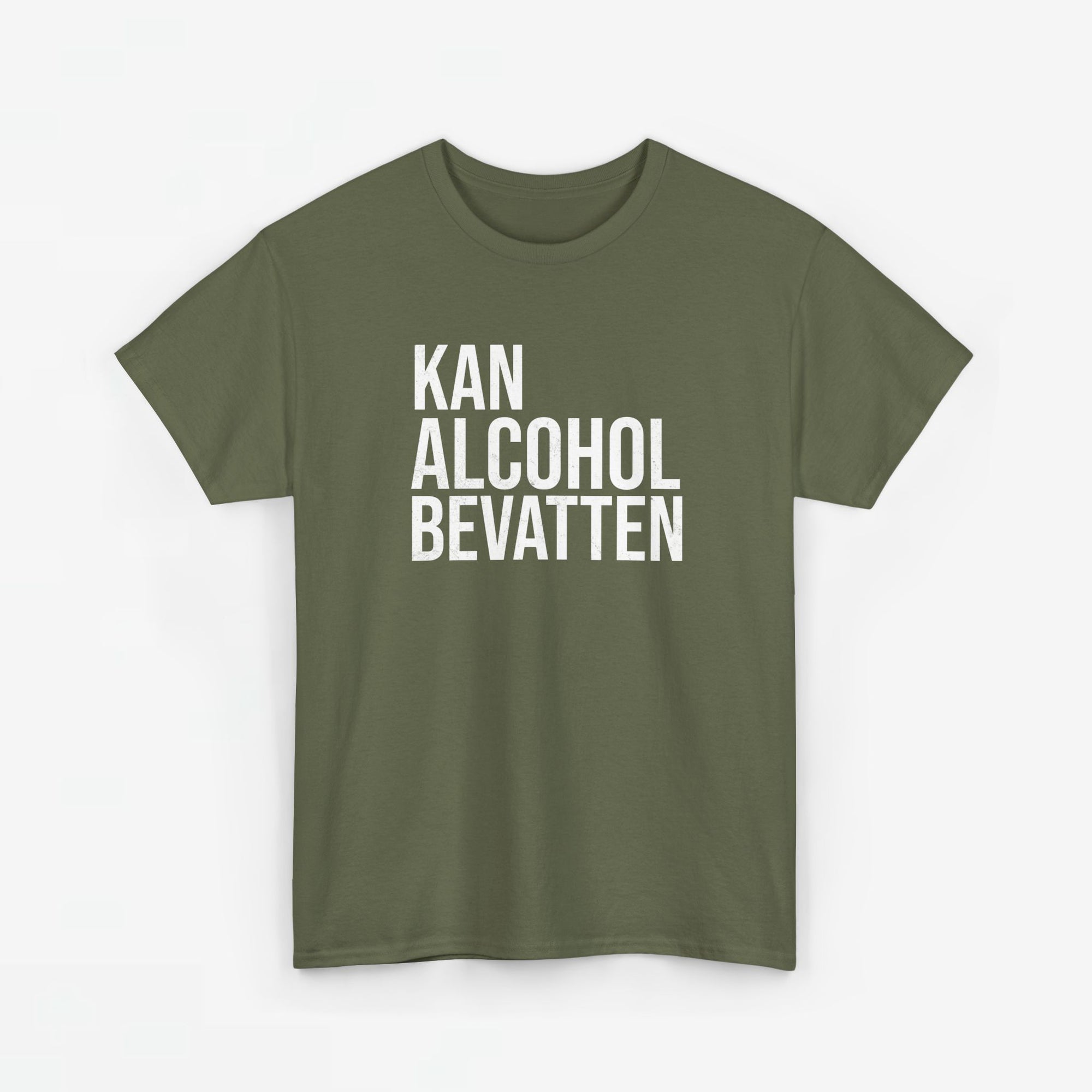 Kan Alcohol Bevatten | Front Print | Koningsdag T-shirt | Oversized