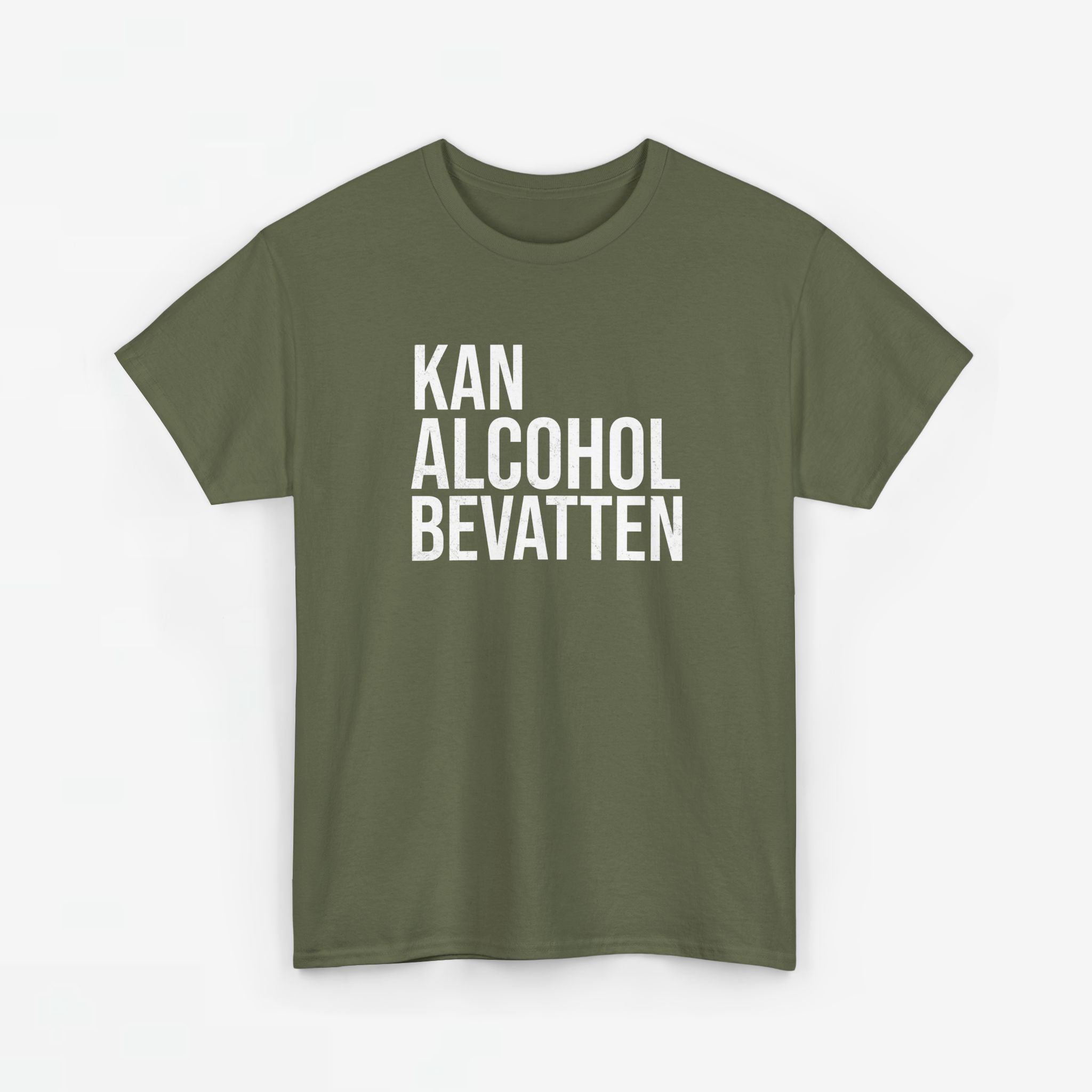 Kan Alcohol Bevatten | Front Print | Koningsdag T-shirt | Oversized