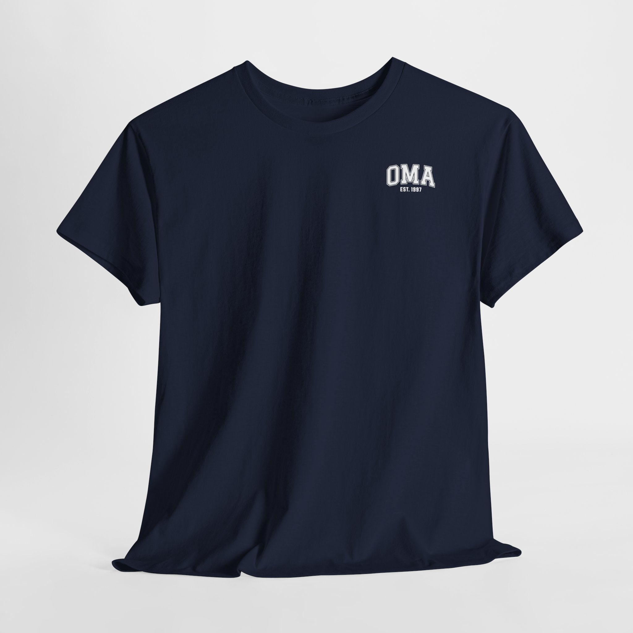 Gepersonaliseerde Moederdag Mama Cadeau - T-shirt - OMA kleine print - EST [Jaar]