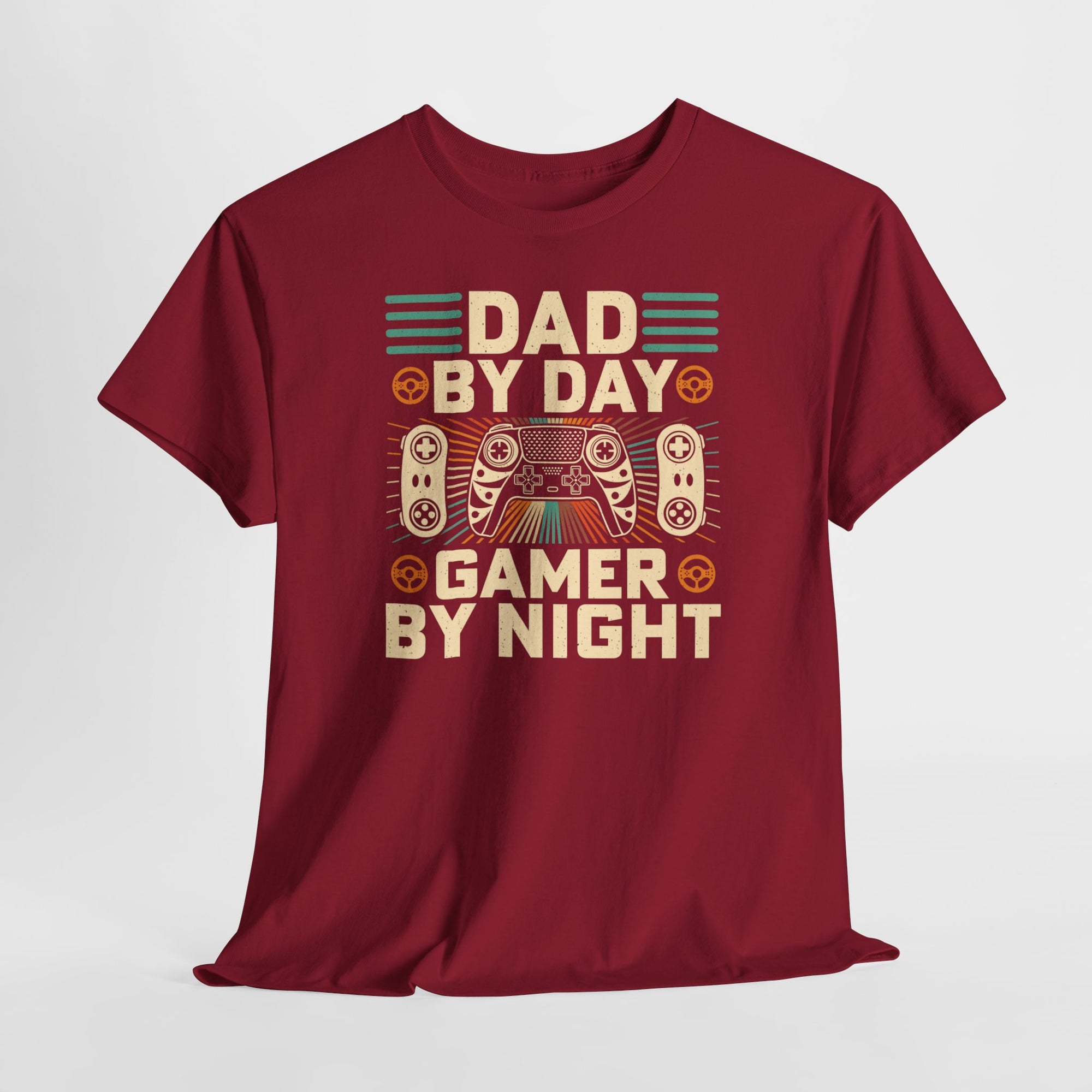 Vaderdag Papa Cadeau - T-shirt - Dad by Day, Gamer by Night - Oversized #6