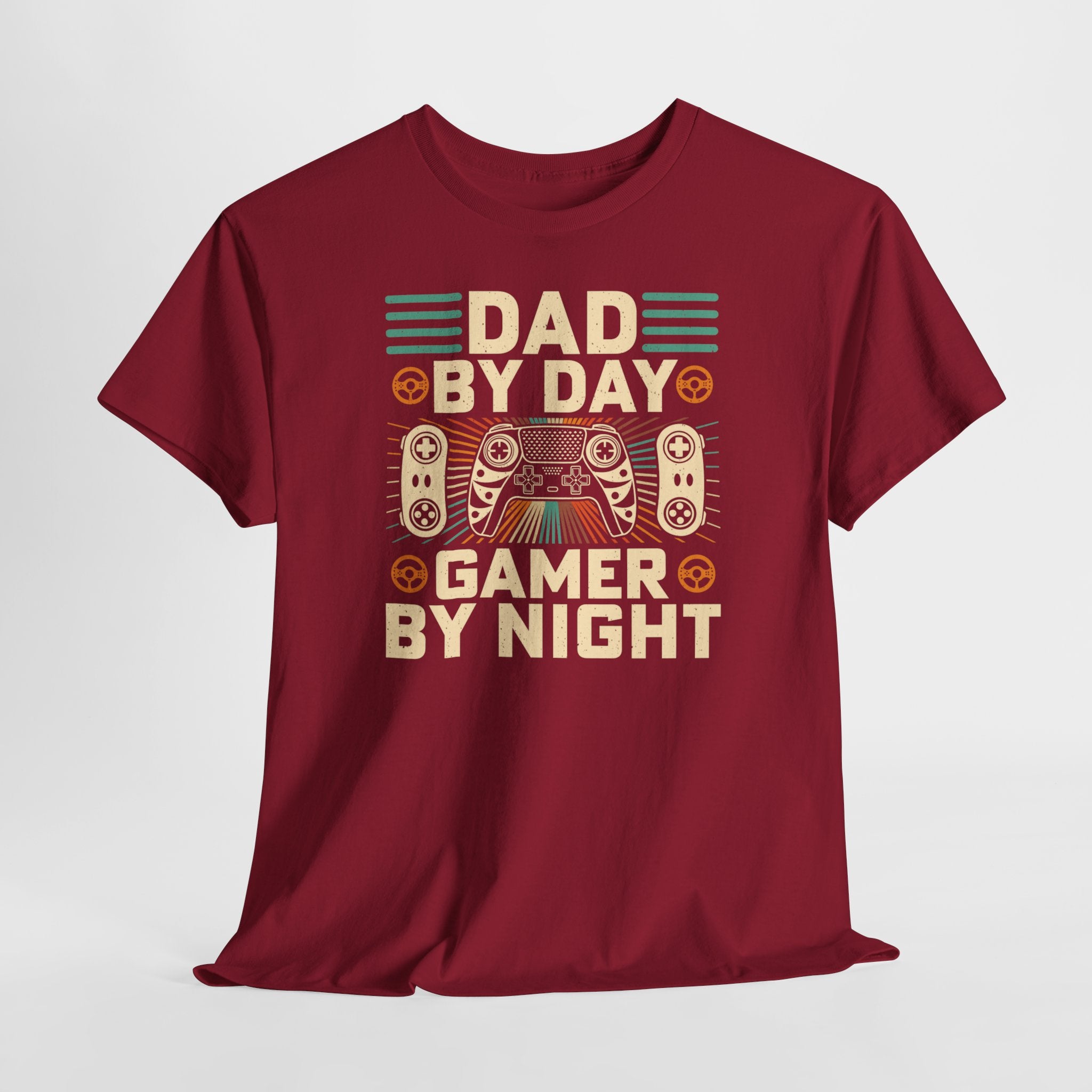 Vaderdag Papa Cadeau - T-shirt - Dad by Day, Gamer by Night - Oversized #6