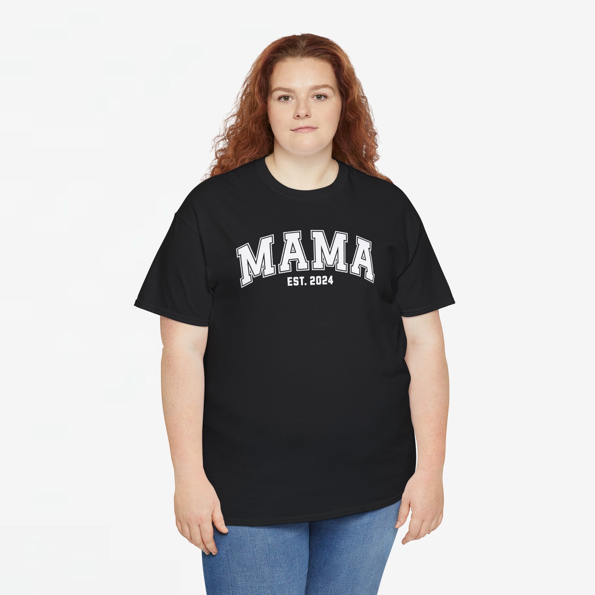 Gepersonaliseerde Moederdag Mama Cadeau - T-shirt - MAMA - EST [Jaar]
