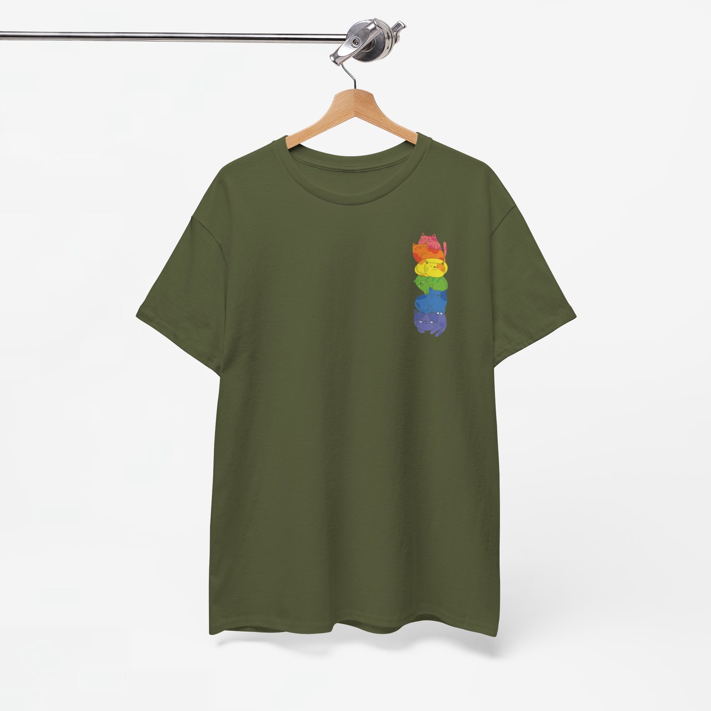 Gay Pride T-shirt - Katten Regenboog - Oversized #39