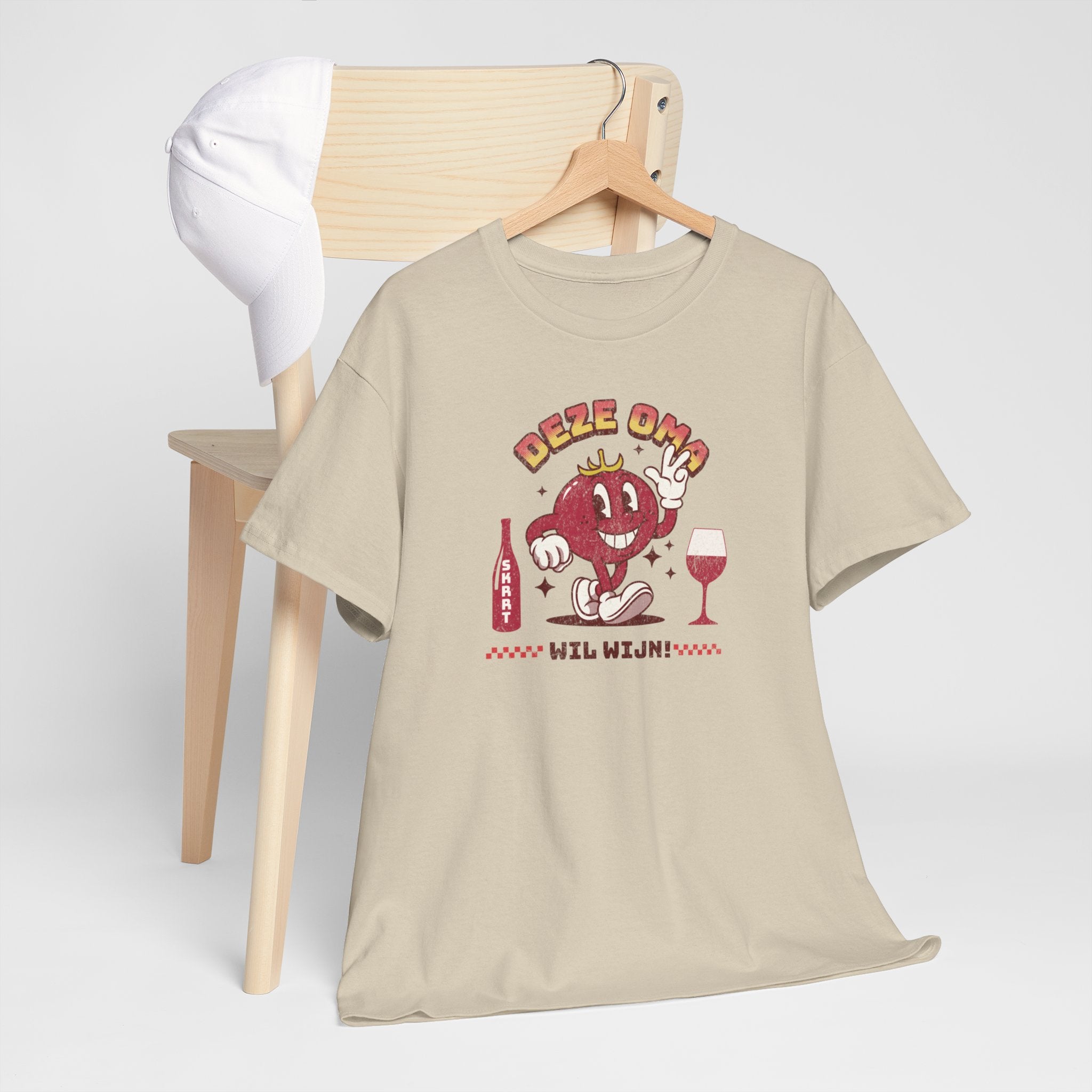 Moederdag Mama Cadeau - T-shirt - Deze Oma Wil Wijn - Oversized - #98