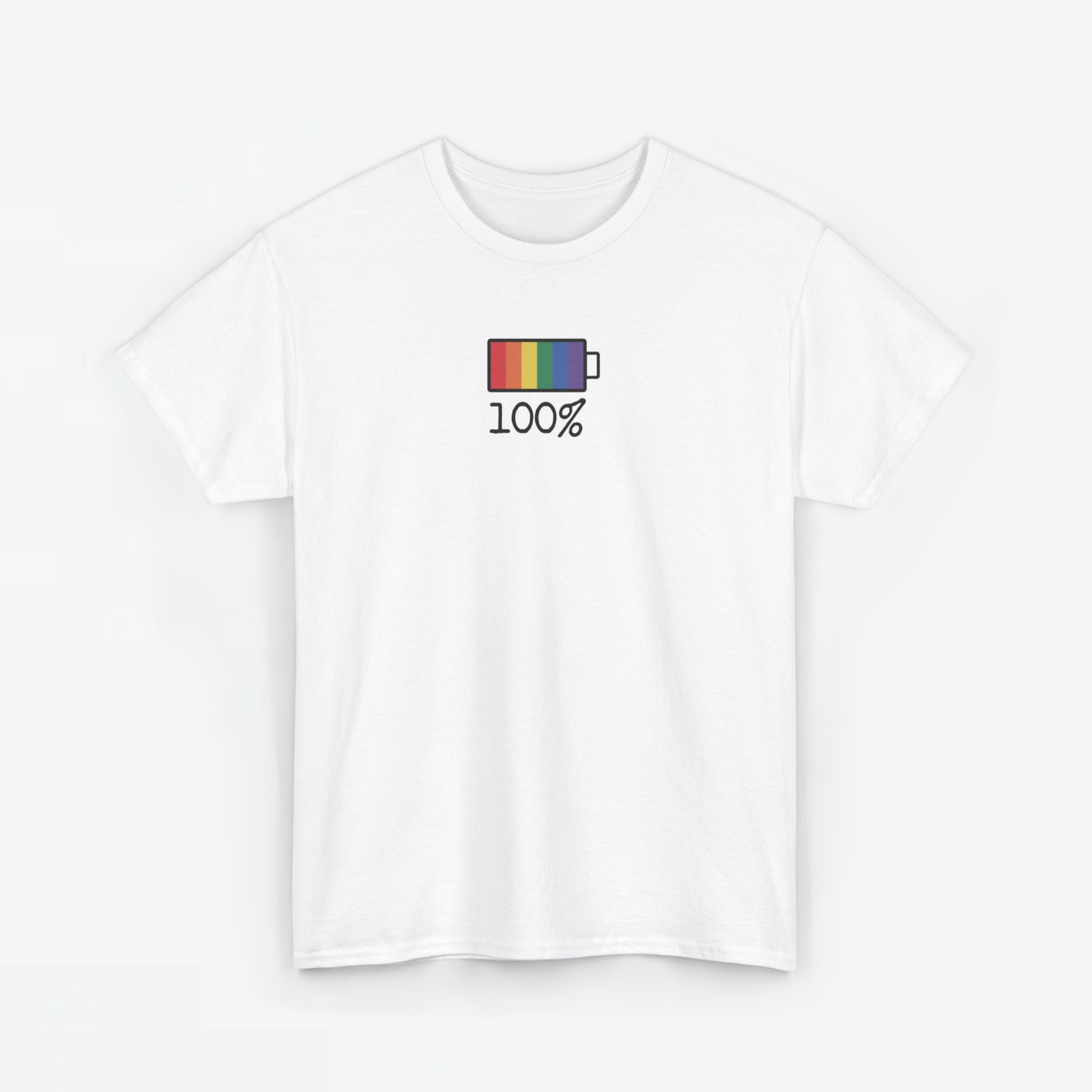 Gay Pride T-shirt - 100% Regenboog - Oversized #33