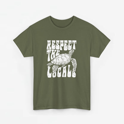 Dames Zomer Oversized T-shirt met print Schildpad- Respect the locals