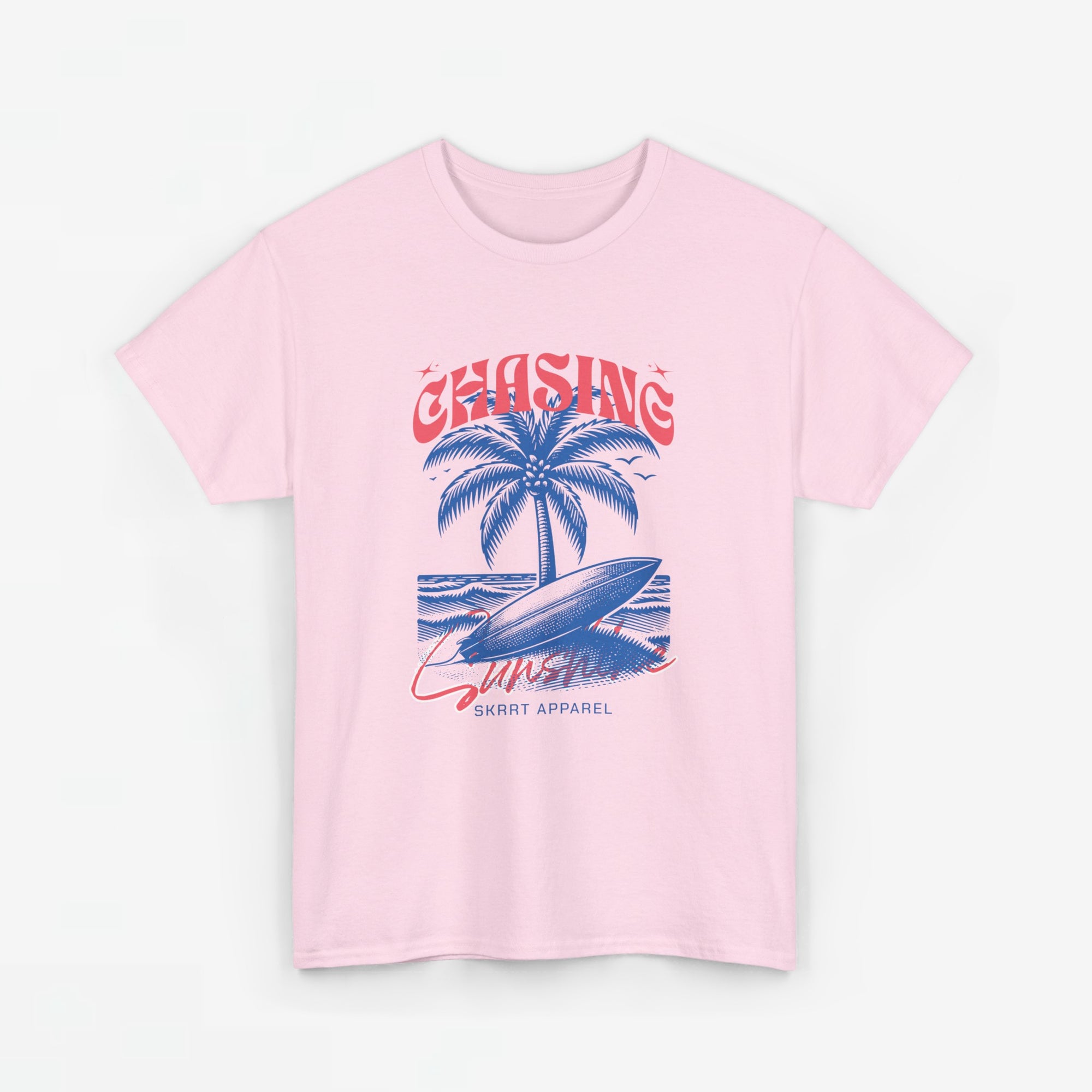 Heren Zomer Oversized T-shirt met print - Chasing Sunshine