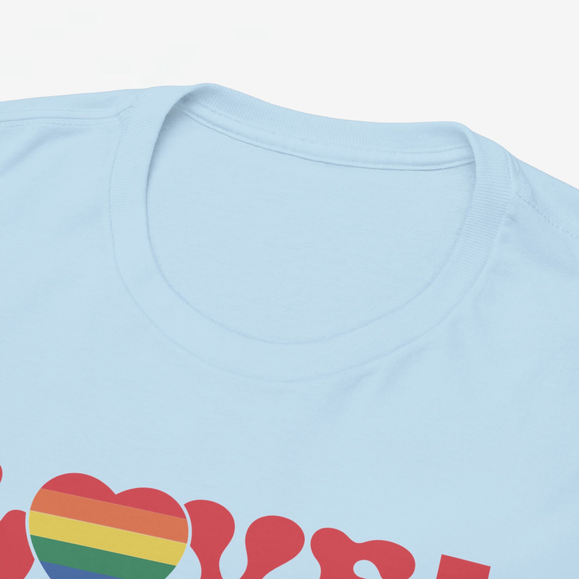 Gay Pride T-shirt - Love is about heart, not parts - Oversized #31
