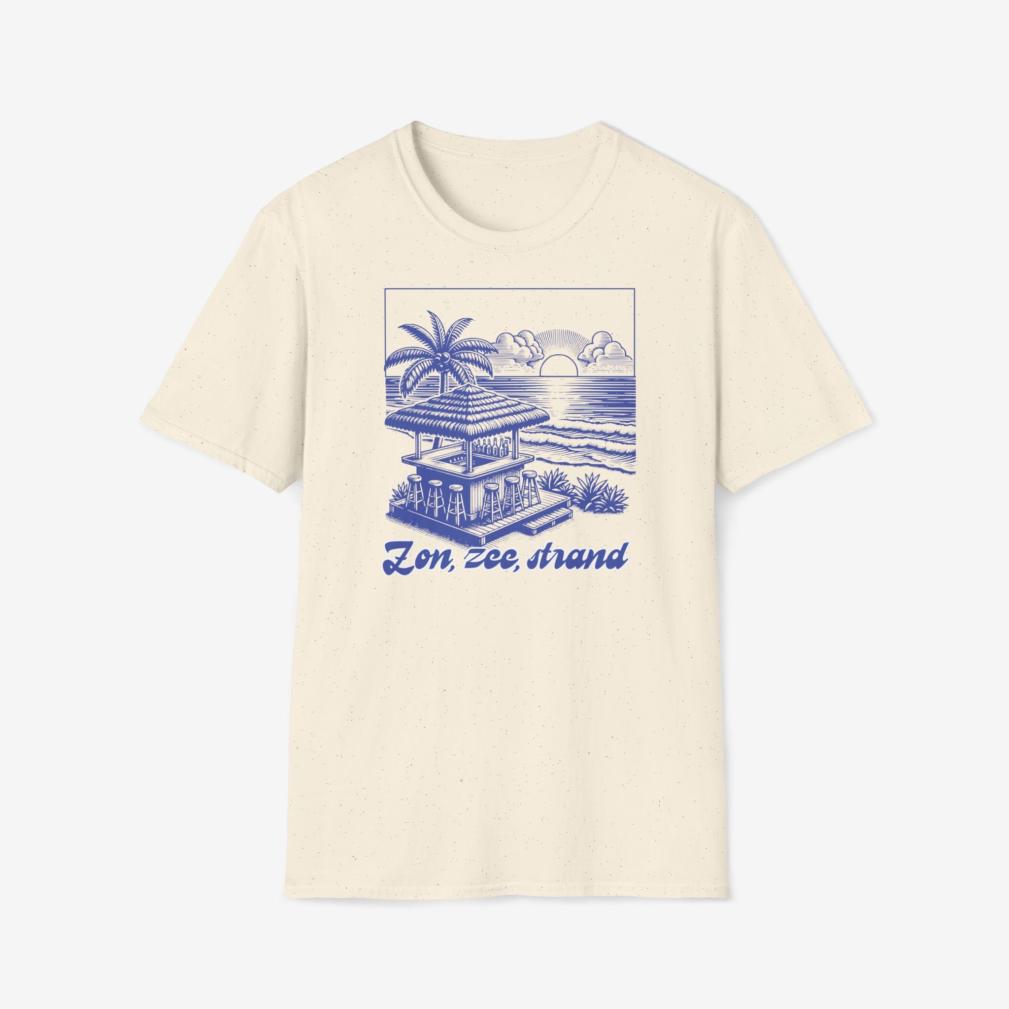 Dames Zomer T-shirt met print - Zon, Zee, Strand | SkrrtShirt