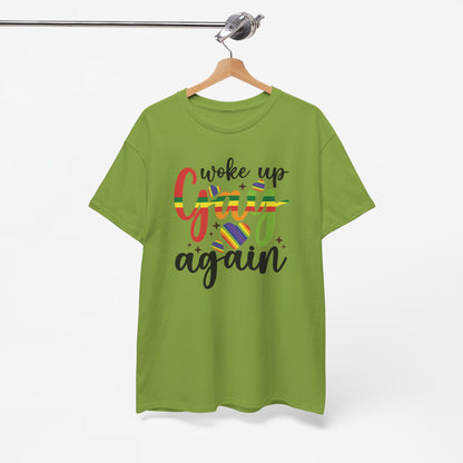 Gay Pride T-shirt - Woke Up Gay Again - Oversized #6