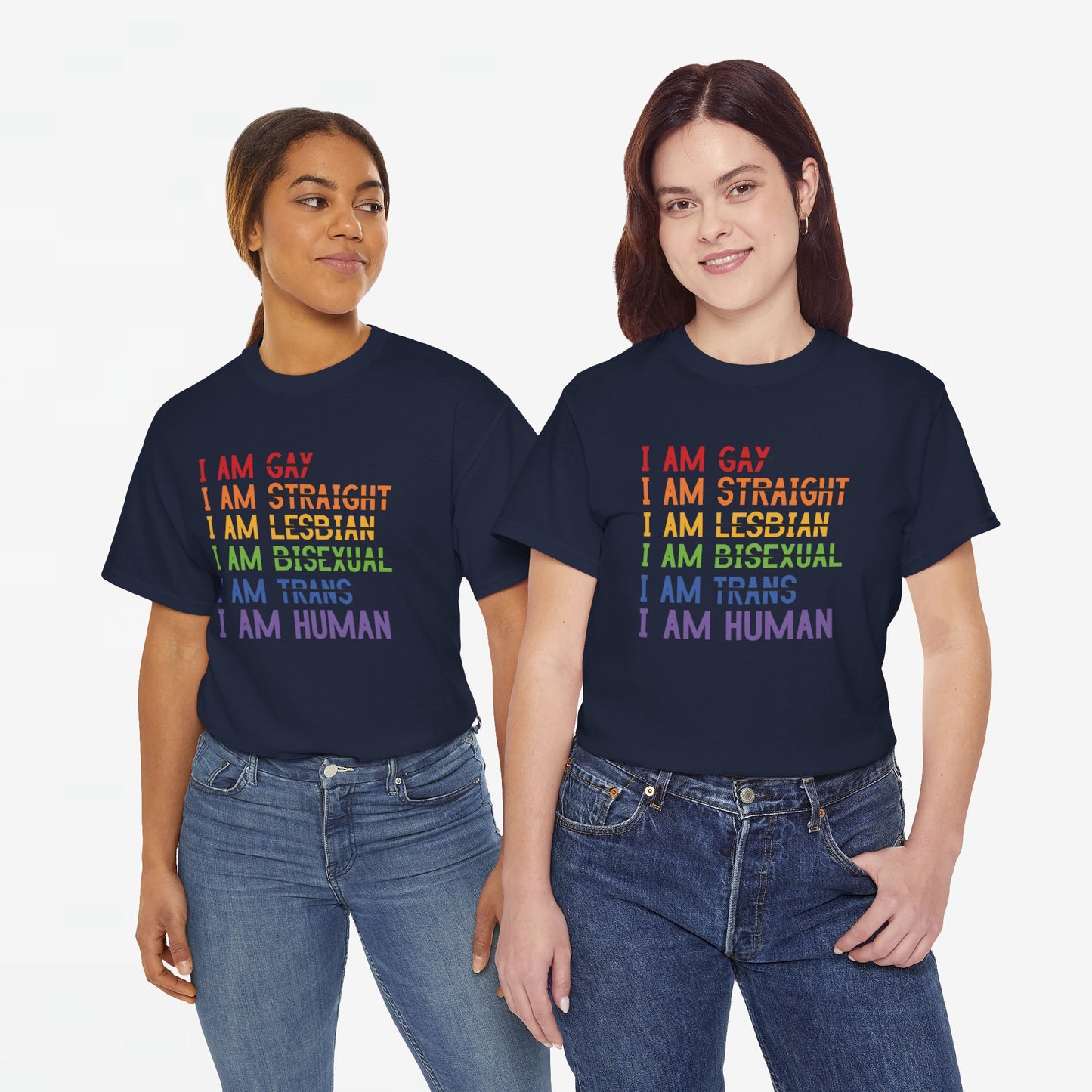 Gay Pride T-shirt - I am Human - Oversized #38